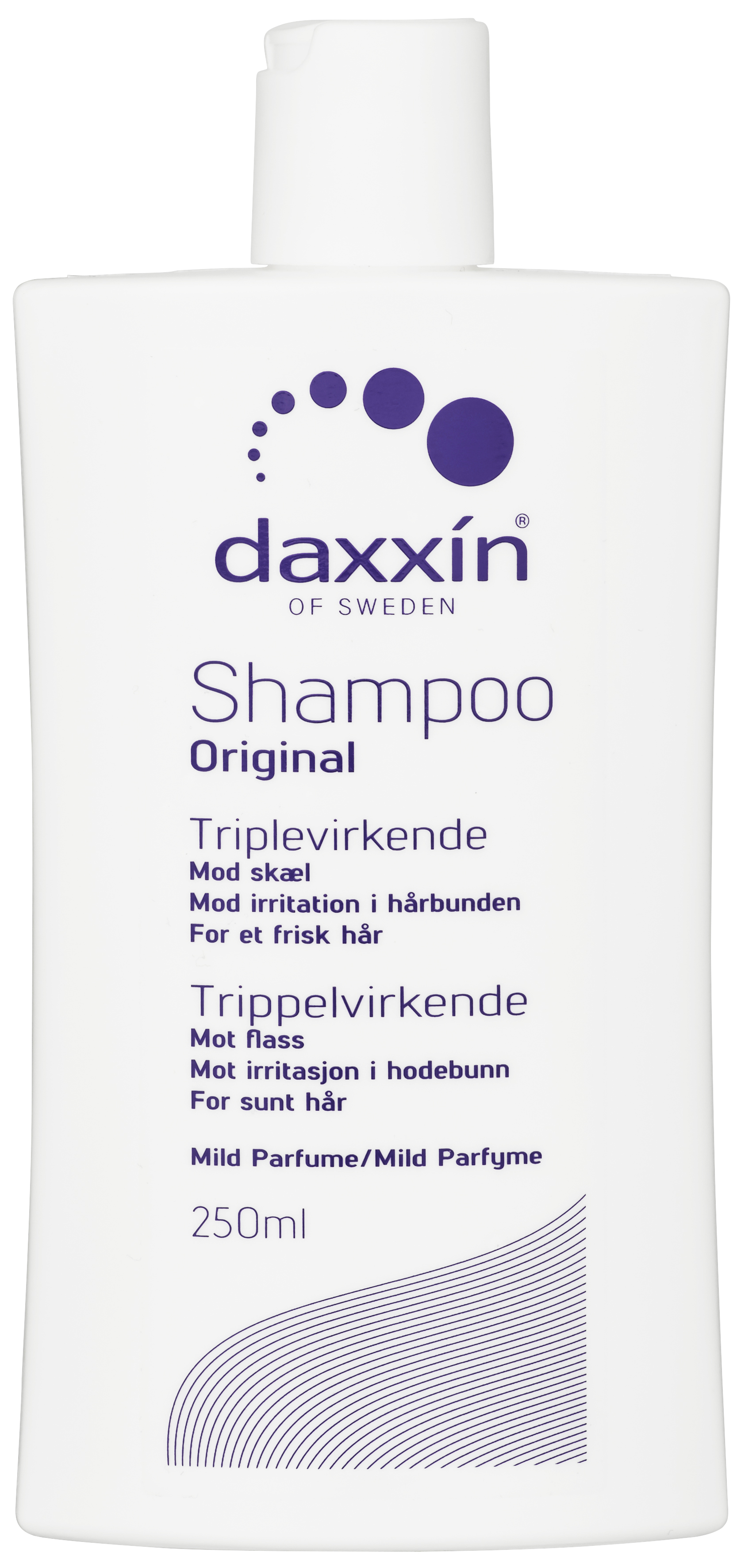 Daxxin Shampoo Trippelvirkende mot Flass, m/p, 250 ml