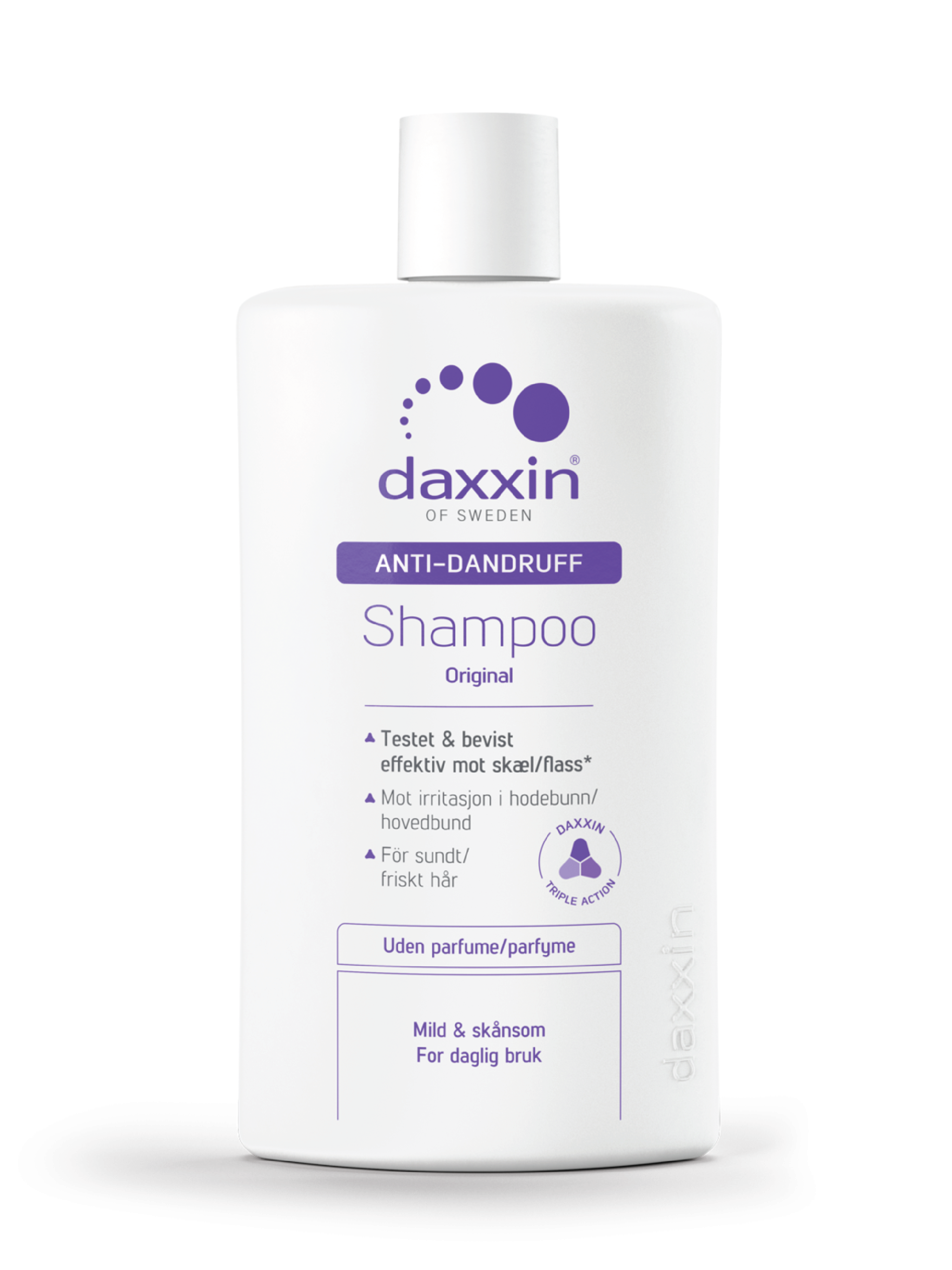 Daxxin Shampoo Trippelvirkende u/p, 250 ml