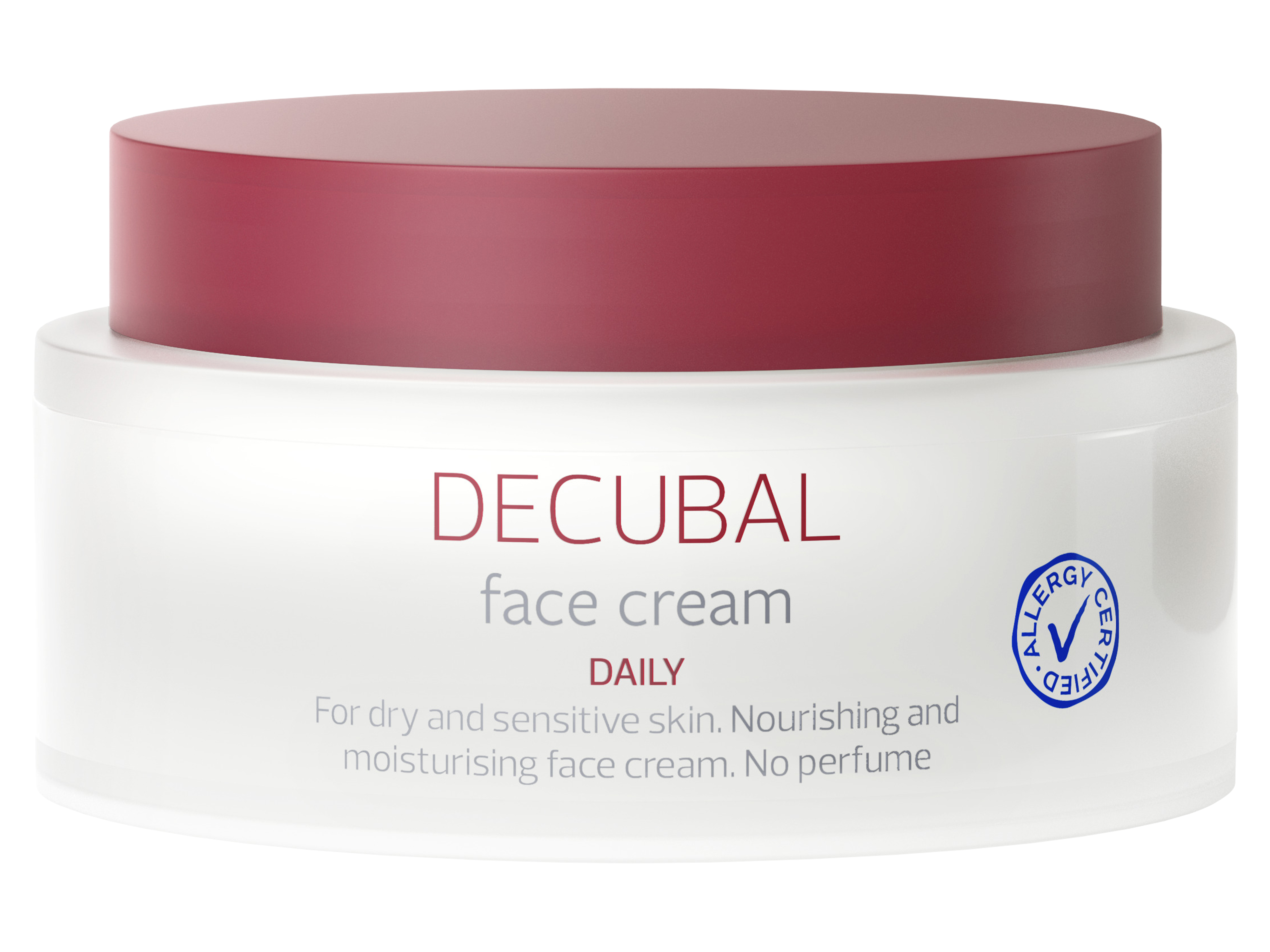Decubal Face Cream u/p, Tørr hud 75 ml