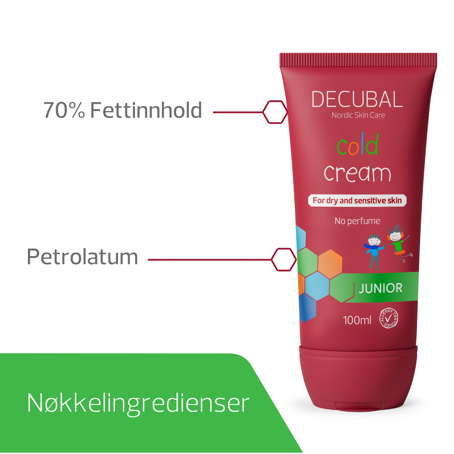 Decubal Junior Cold Cream Intensive, 100 ml