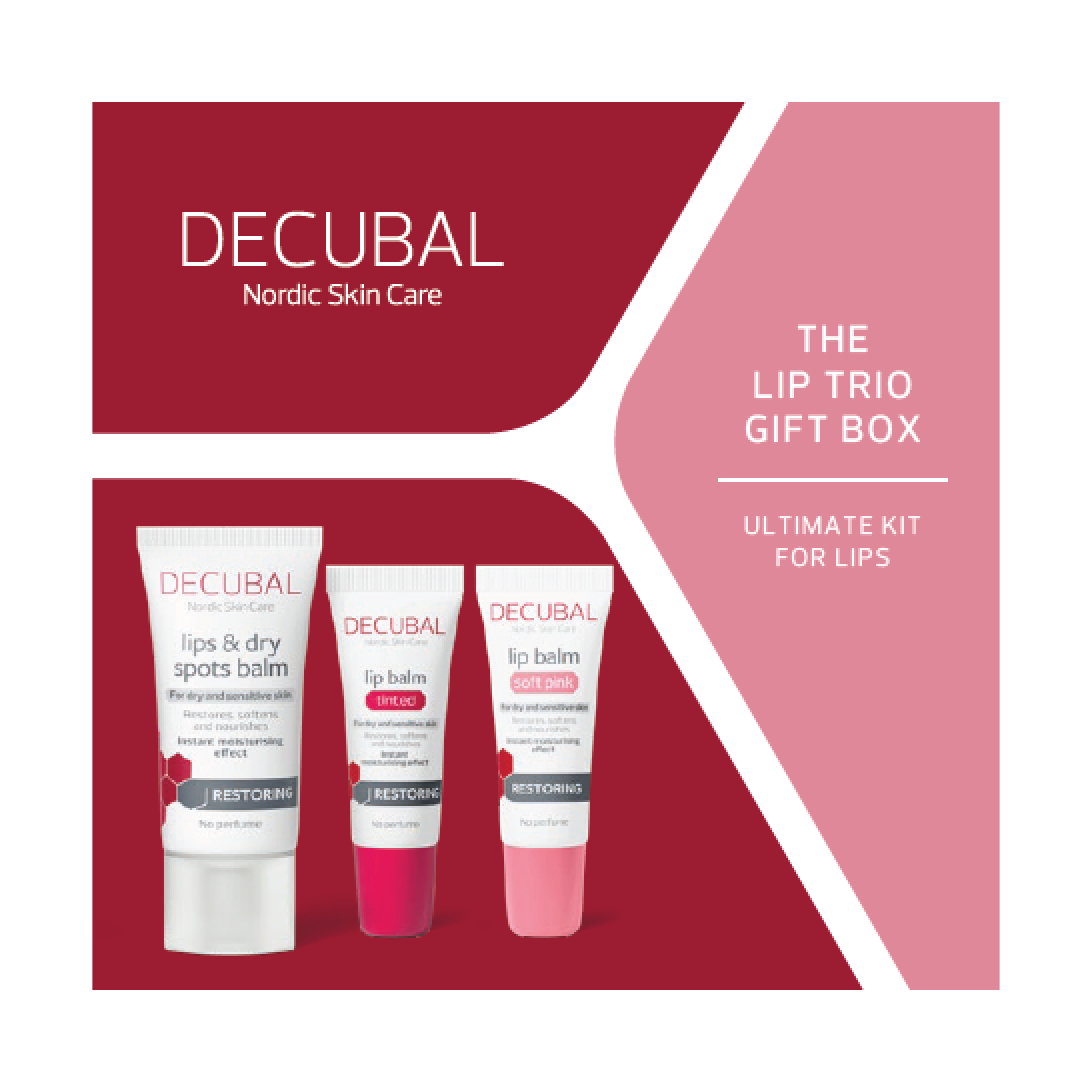 Decubal Lip Trio Gavesett, 1 sett