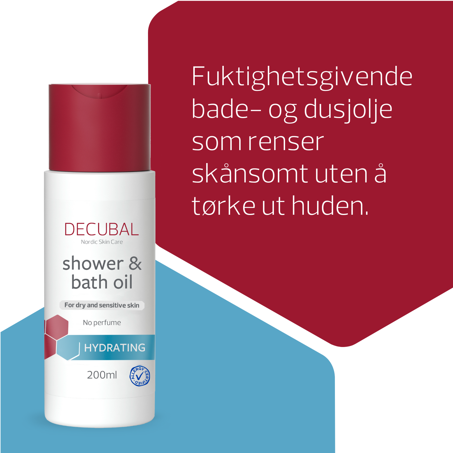 Decubal Shower & Bath Oil, 200 ml