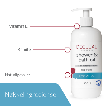 Decubal Shower & Bath Oil, 500 ml