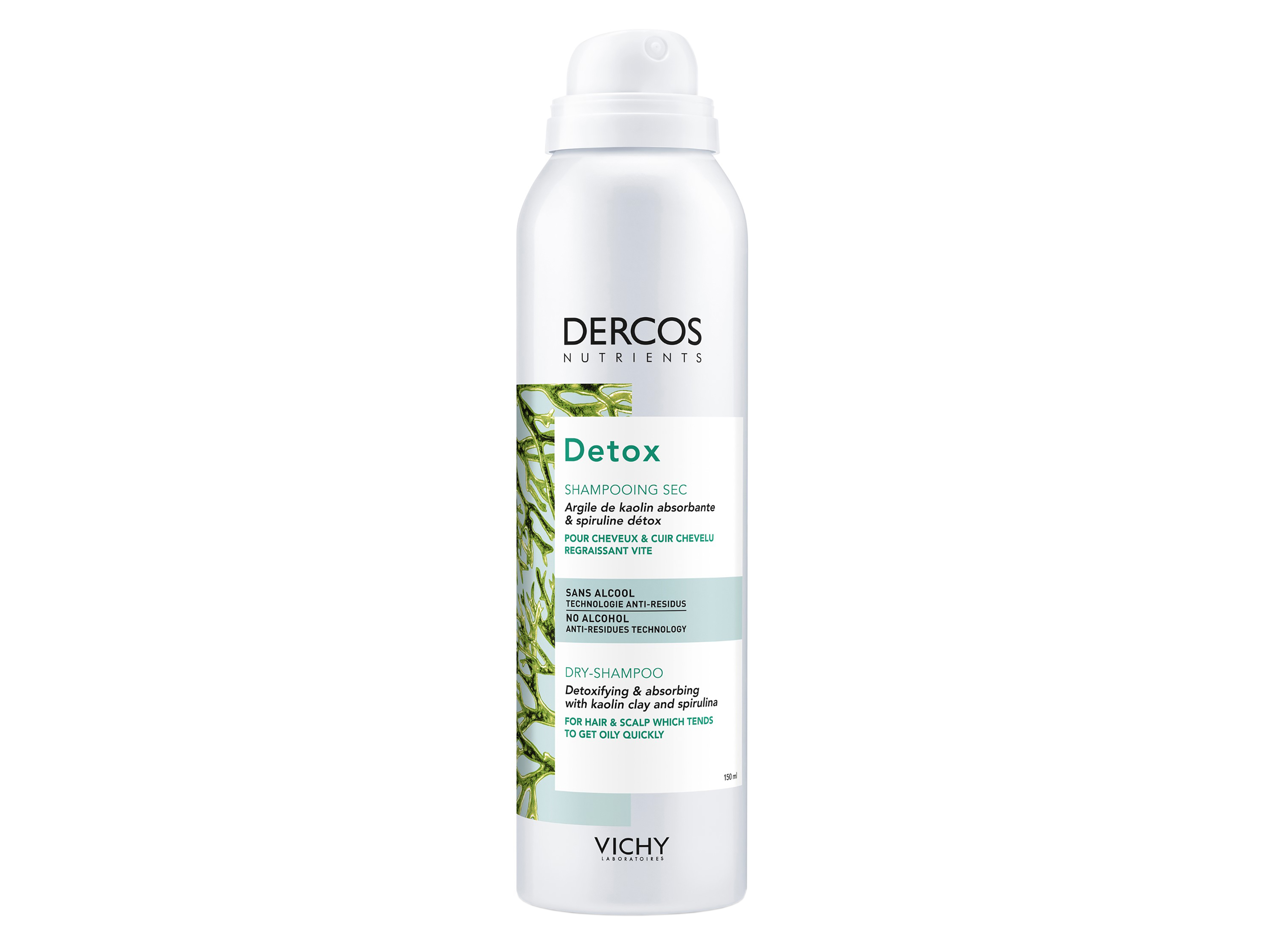 Vichy Dercos Nutrients Detox Dry Shampoo, 150 ml