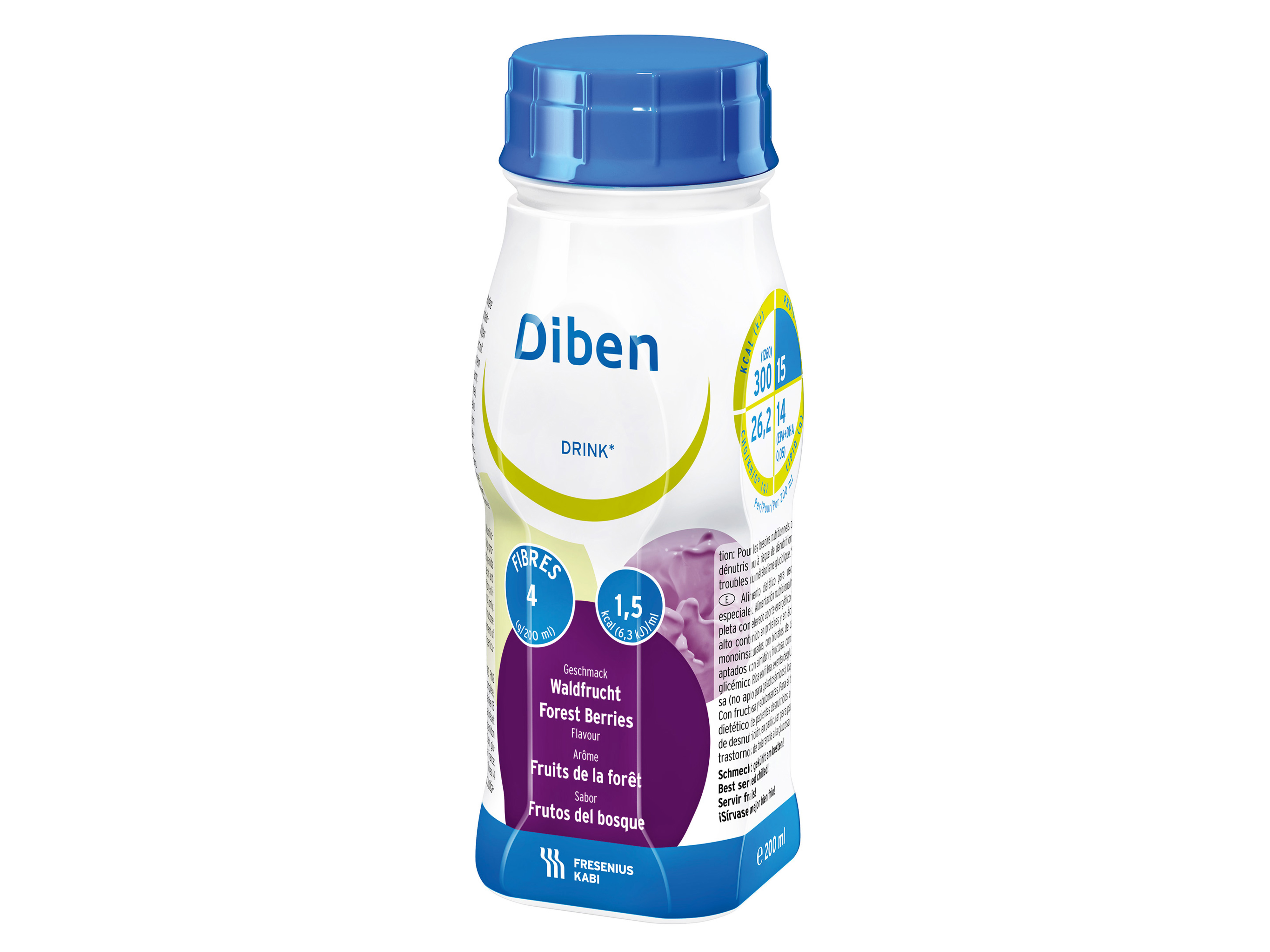 Diben Drink skogsbær, 4x200 ml