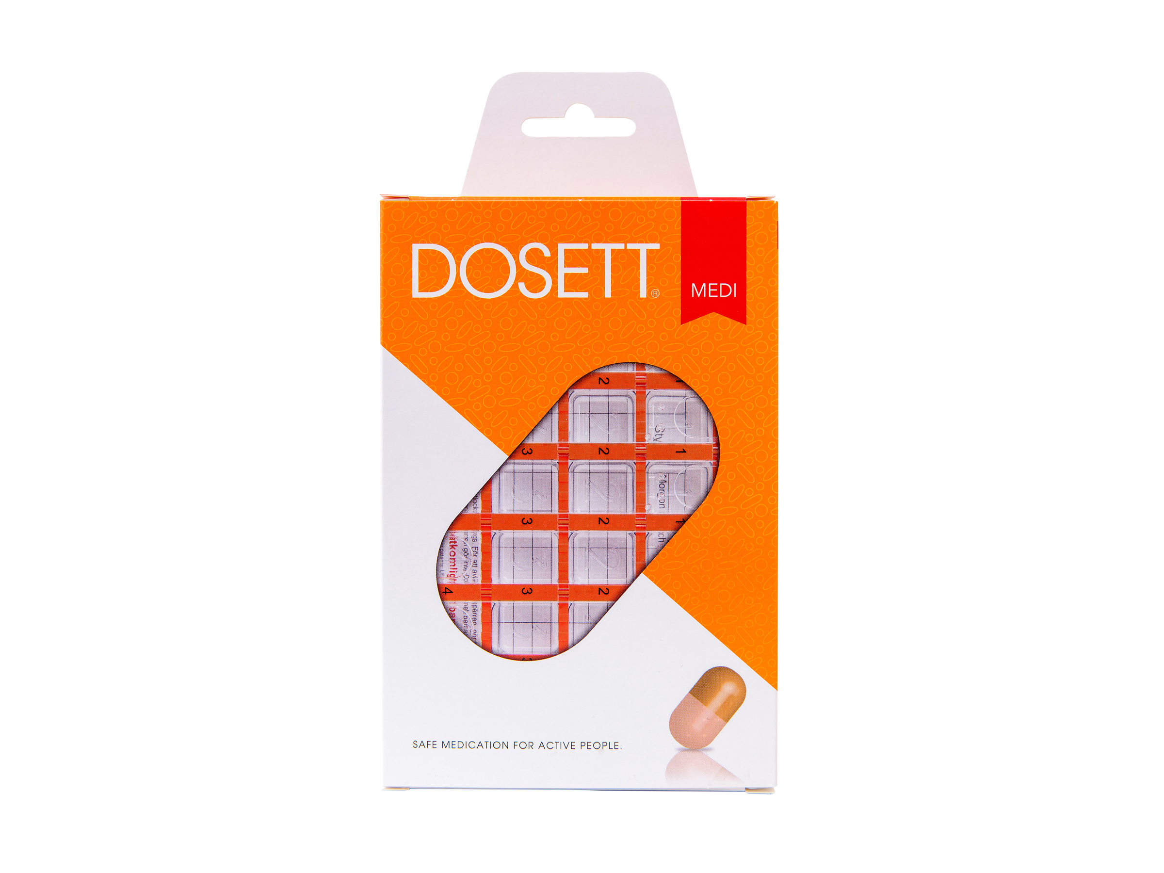 Dosett Medi, Rød, 1 stk.