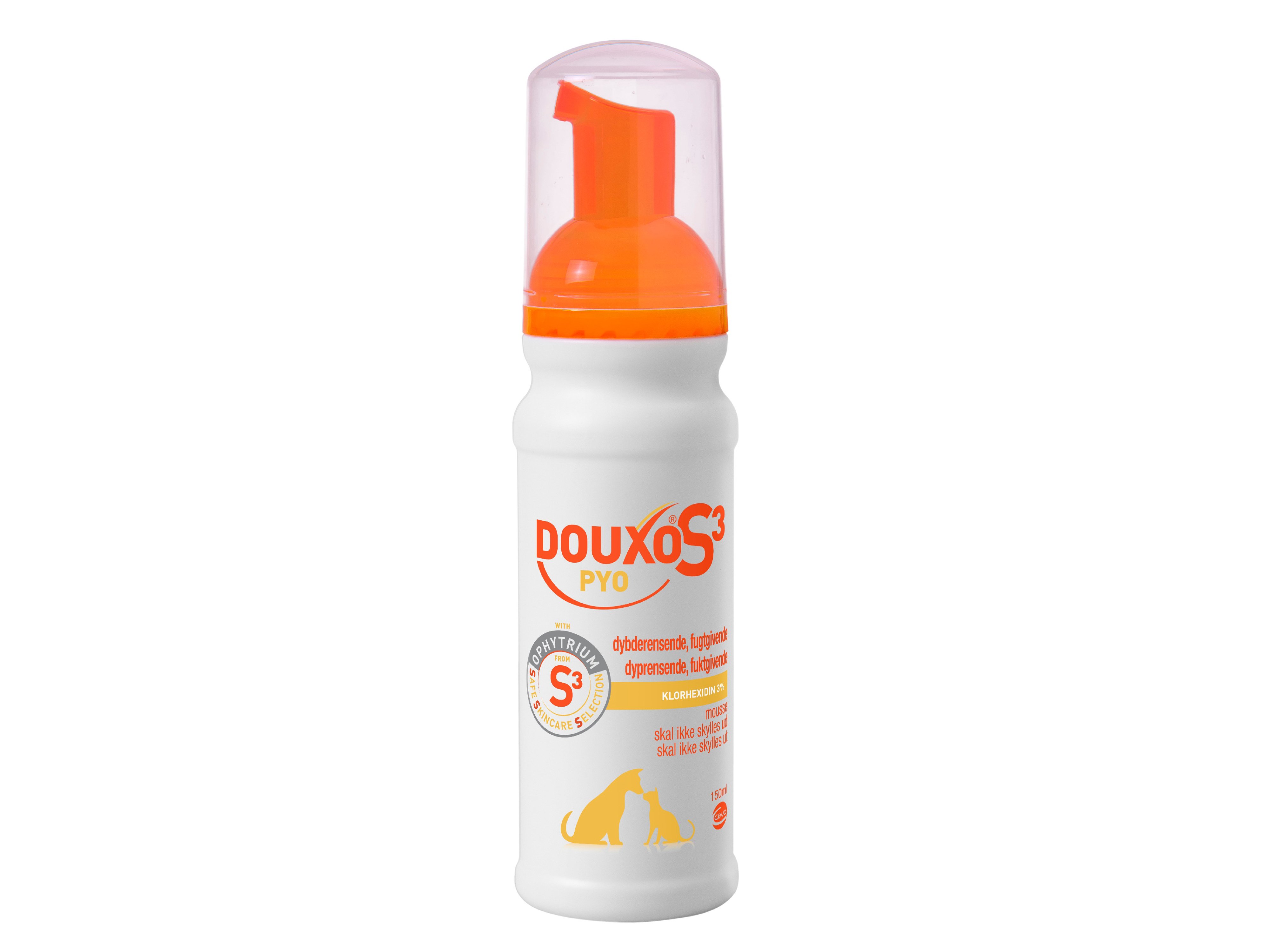 DOUXO S3 Pyo Mousse, tørrshampoo, 150 ml