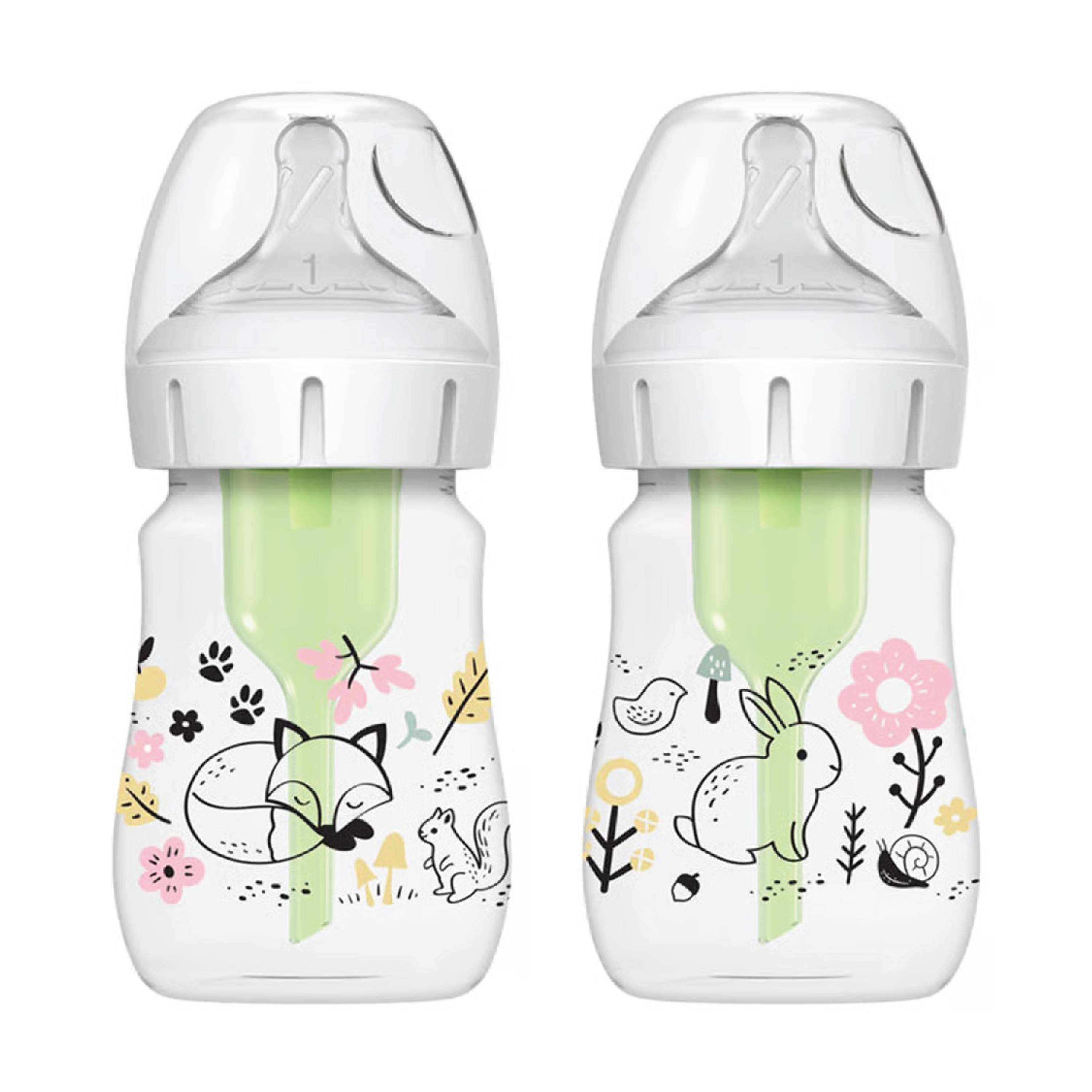 Anti-Kolikk Wideneck Tåteflaske Skog, 2 x 150 ml