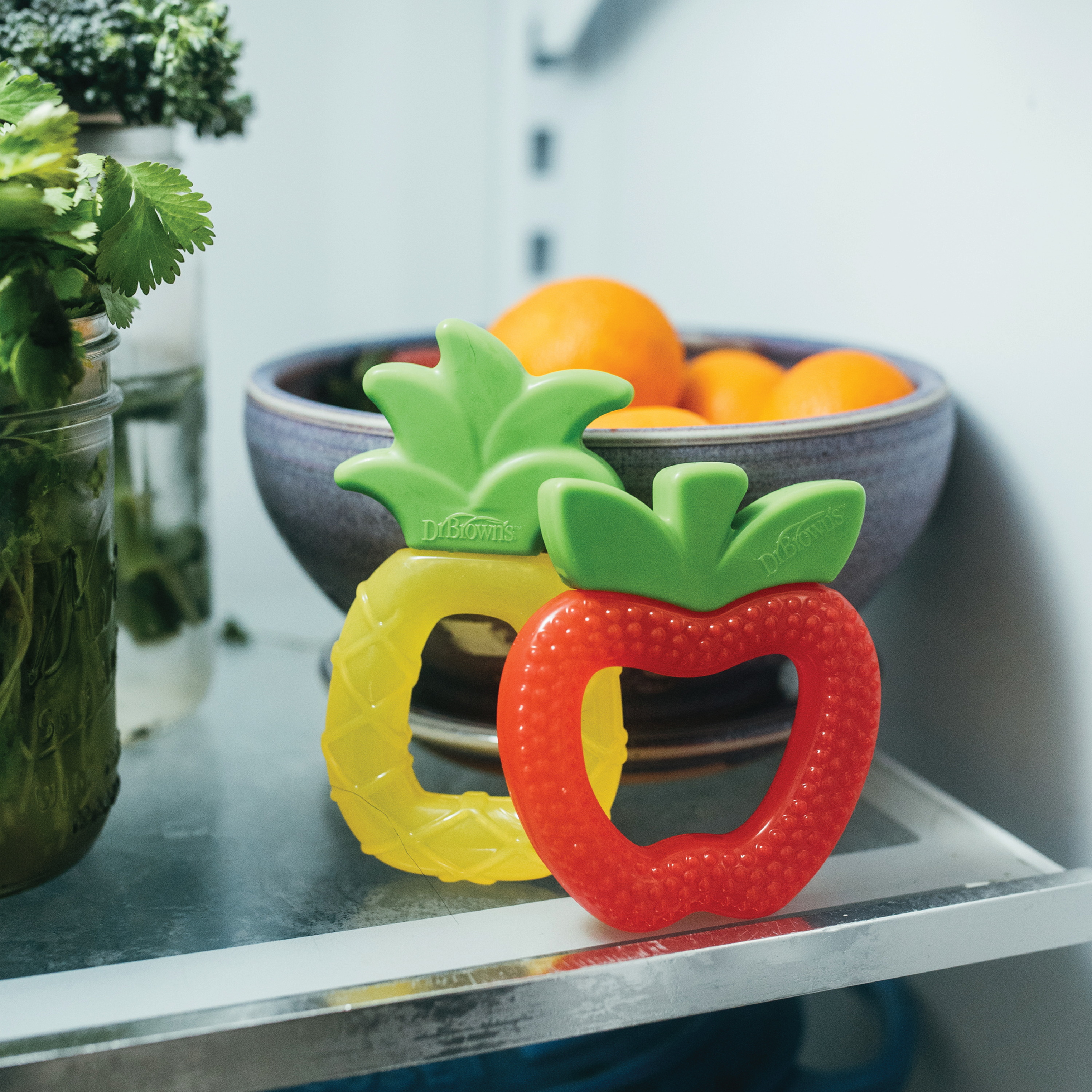 Dr. Brown's AquaCool Water Filled Teether Apple, 1 stk.