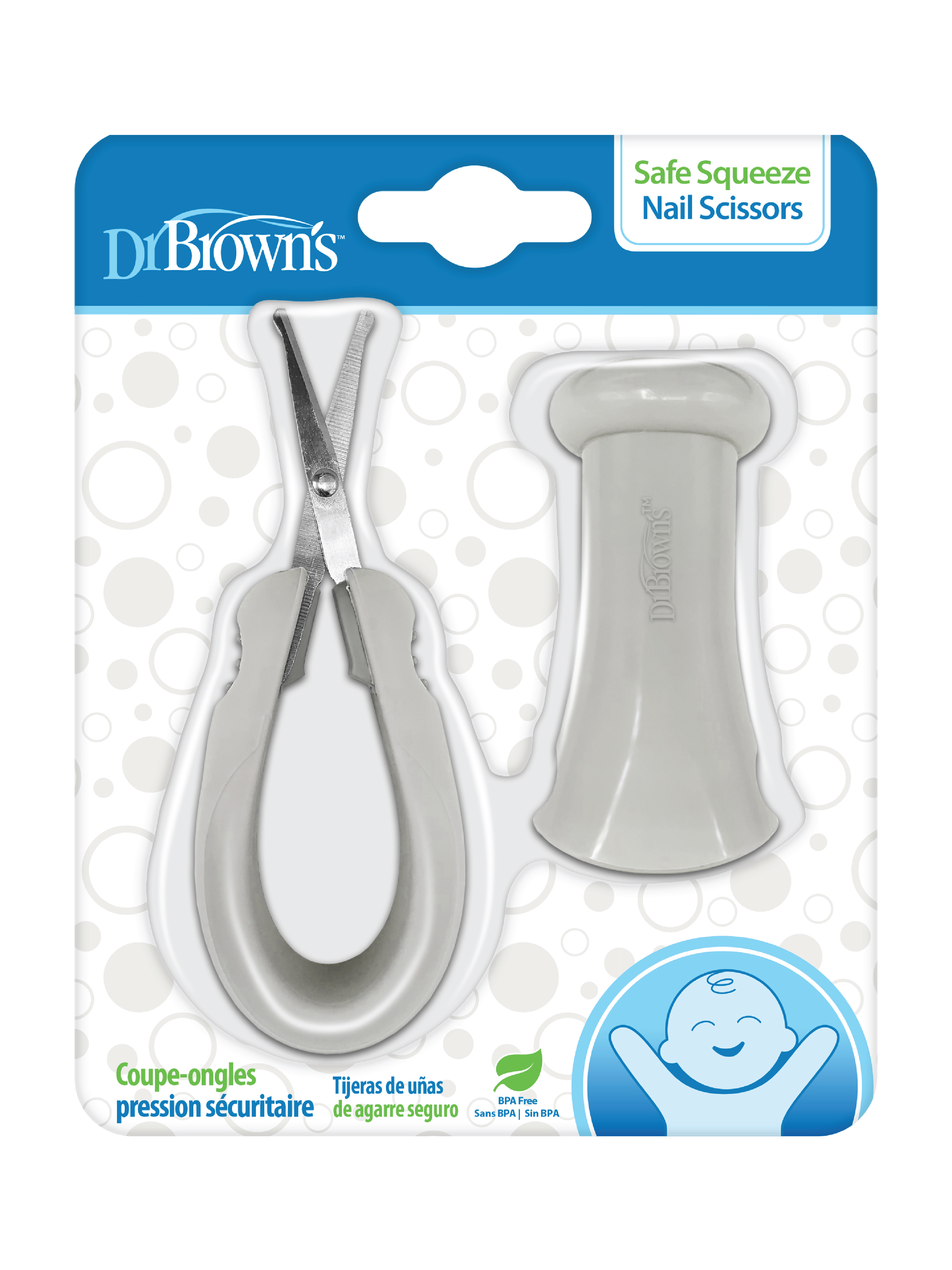 Dr. Brown's Baby Neglklipper m/holder, 1 stk.