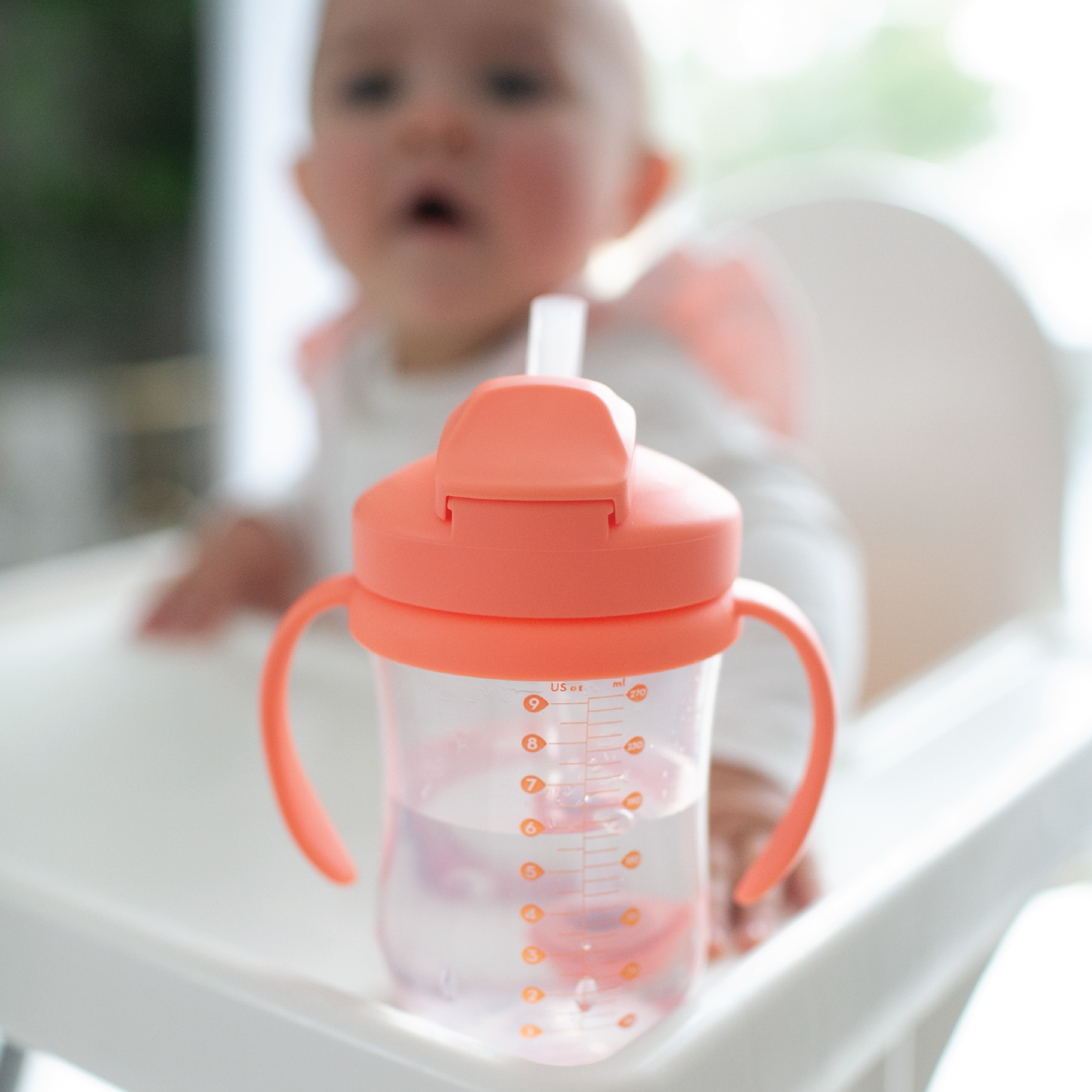 Dr. Brown's Baby`s First Straw Cup, Korall, 270 ml