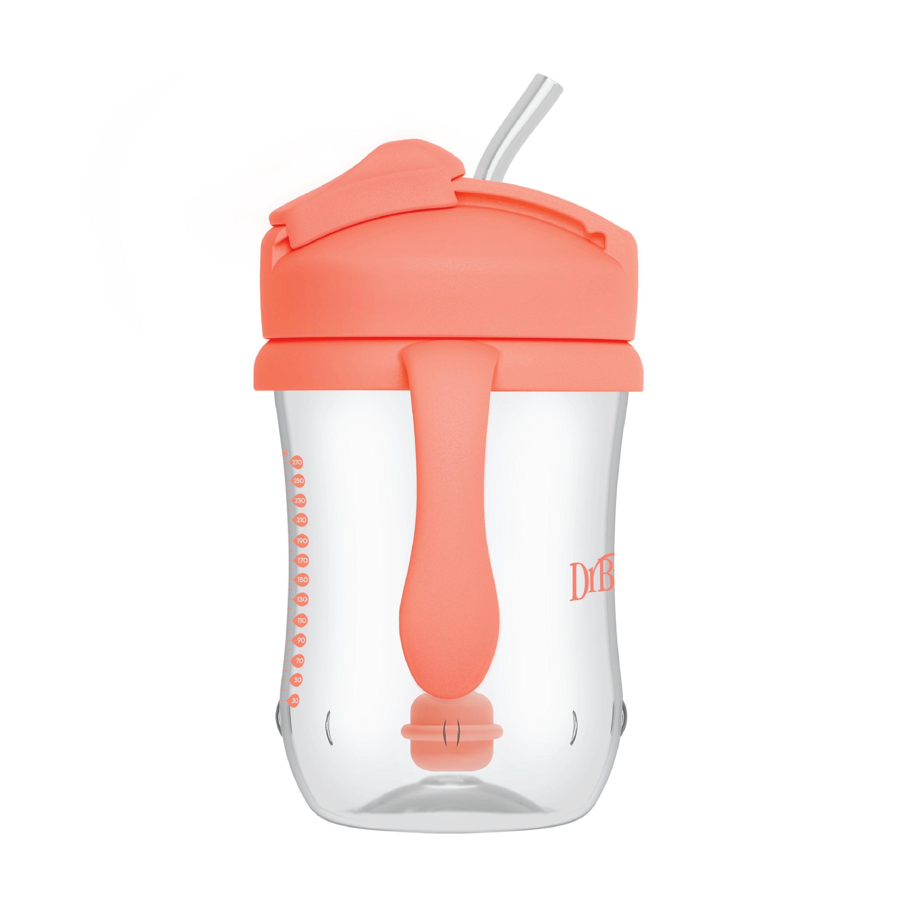 Dr. Brown's Baby`s First Straw Cup, Korall, 270 ml