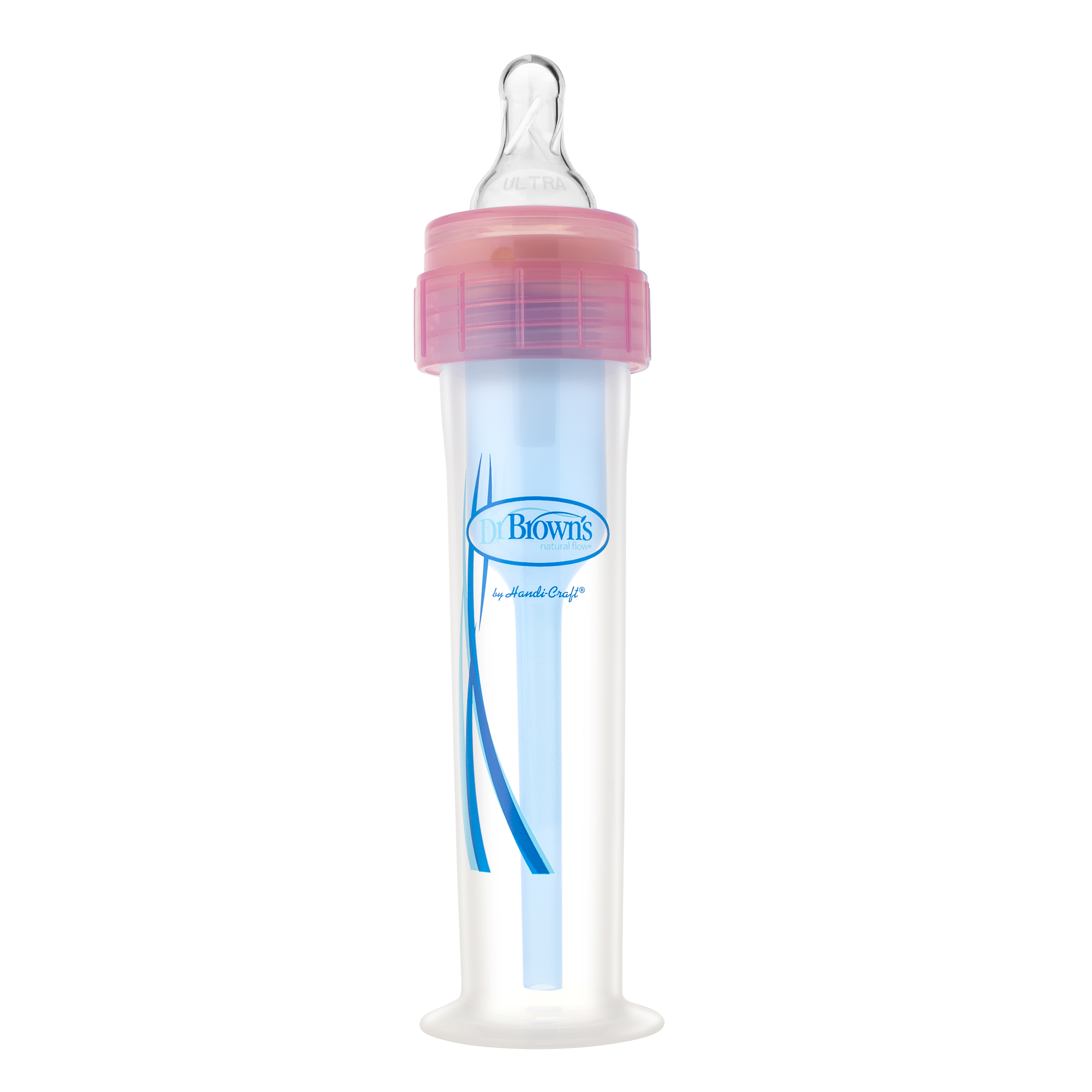 Dr. Brown's DrBrown Accufeed Tåteflaske m/Preemie Nipple, 60 ml, rosa, 1 stk.