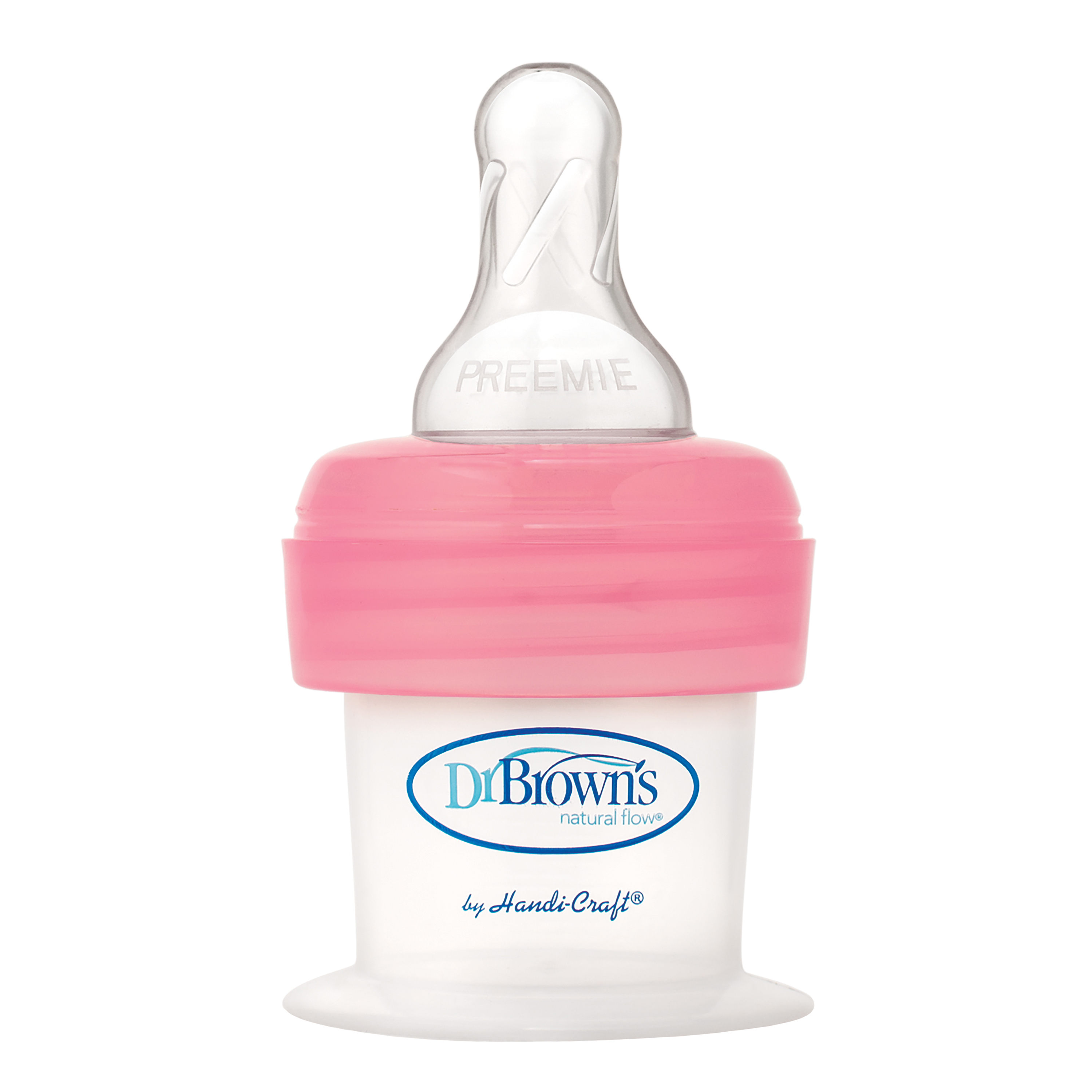 Dr. Brown's DrBrown First Feeder Prematur 15CL, m/ Preemie Nipple, Rosa 15 ml,1 stk.