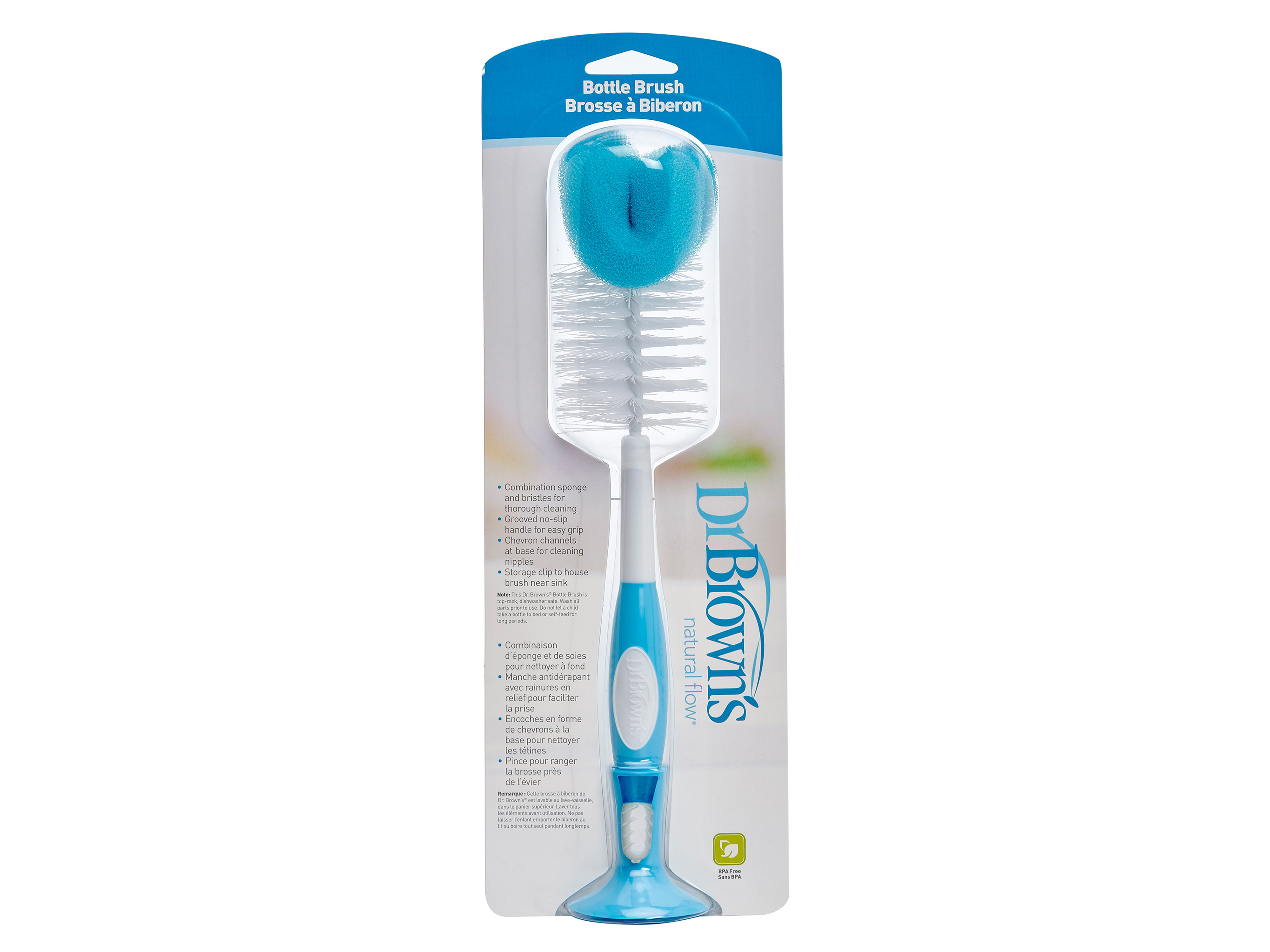 Dr. Brown's Flaskebørste, Blå, 1 stk.
