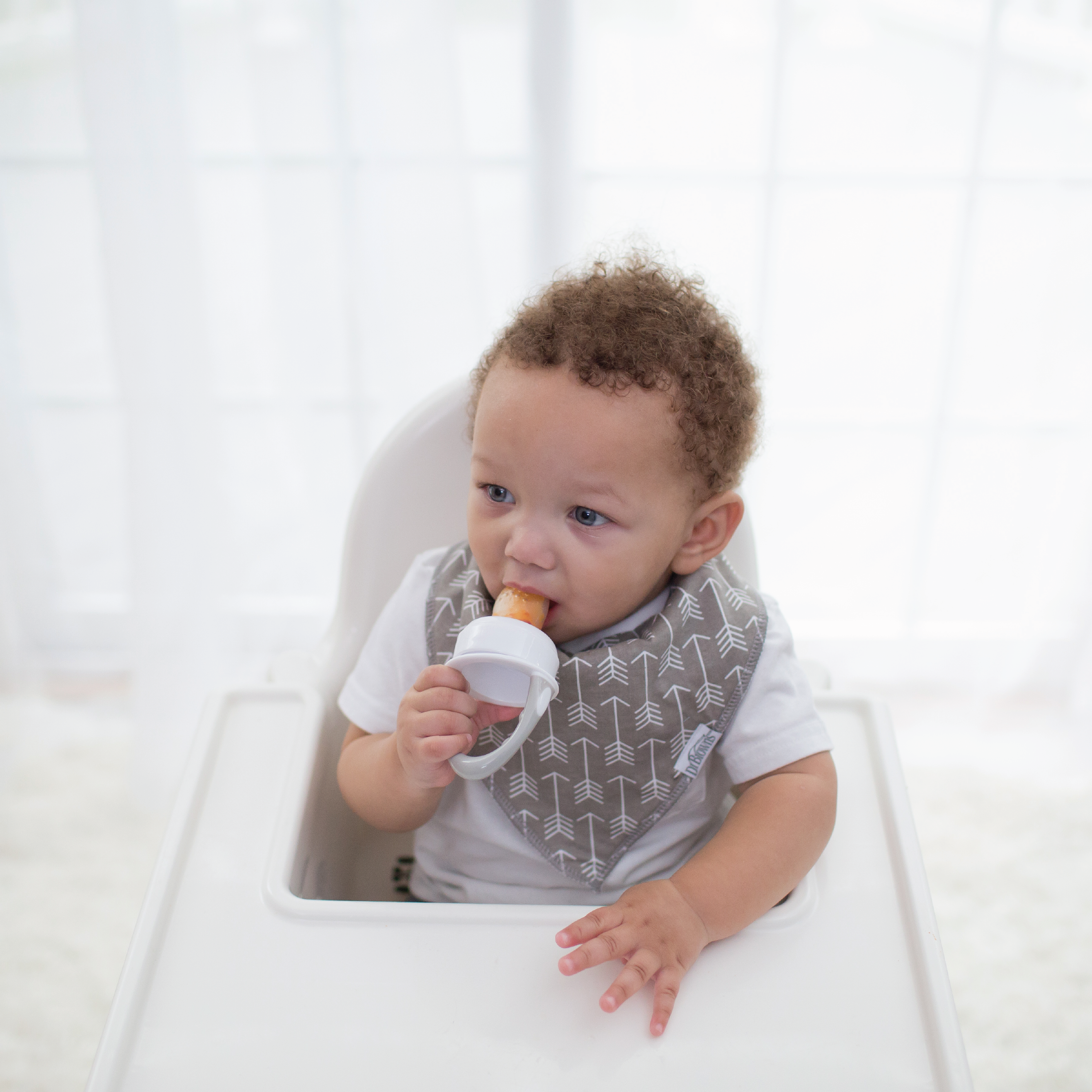 Dr. Brown's Fresh First Silicone Feeder, Grå, 1 stk.