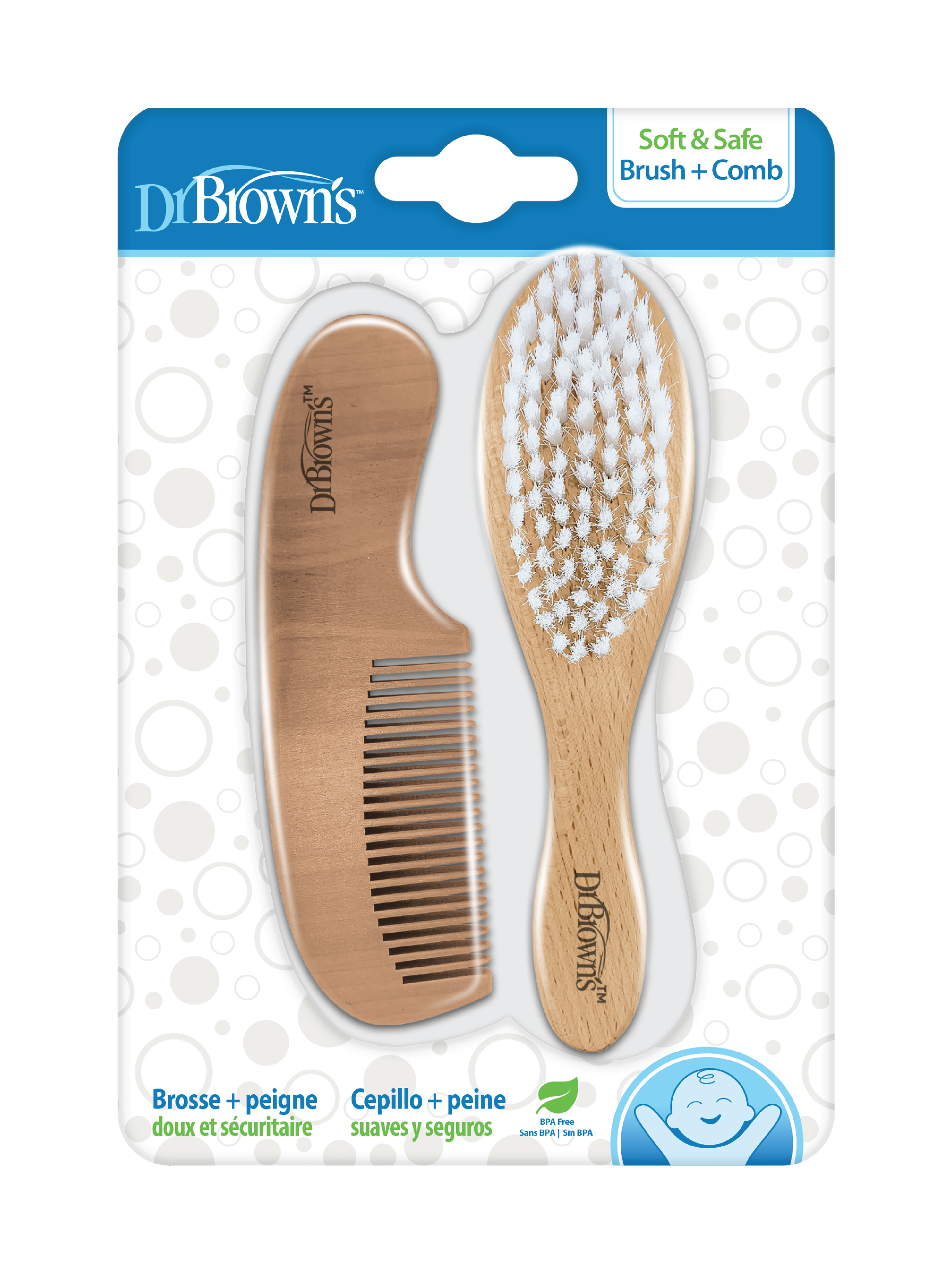 Dr. Brown's Kam og børste, 1 sett