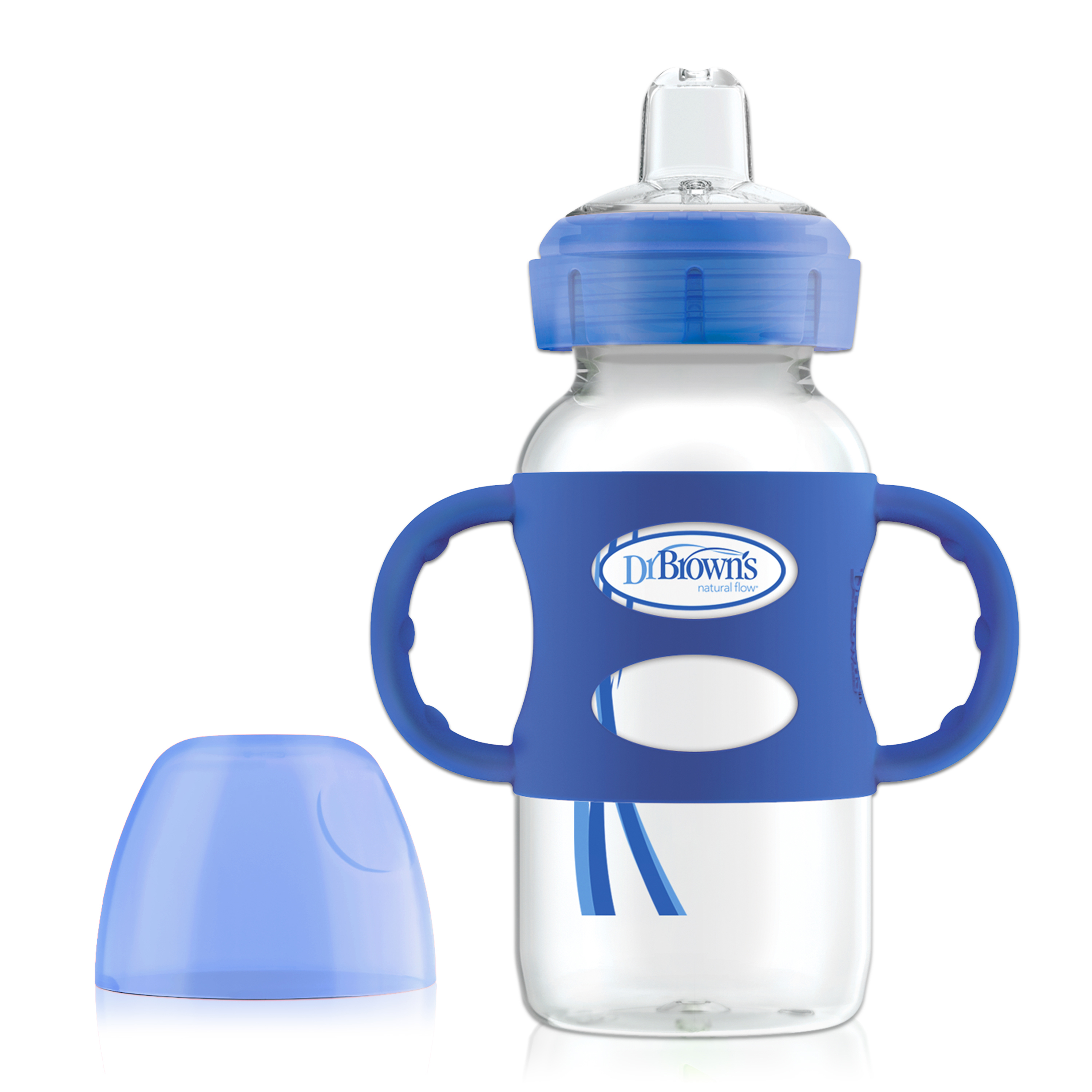 Dr. Brown's Sippy Spout Bottle Blue, 6 mnd+, blå, 270 ml