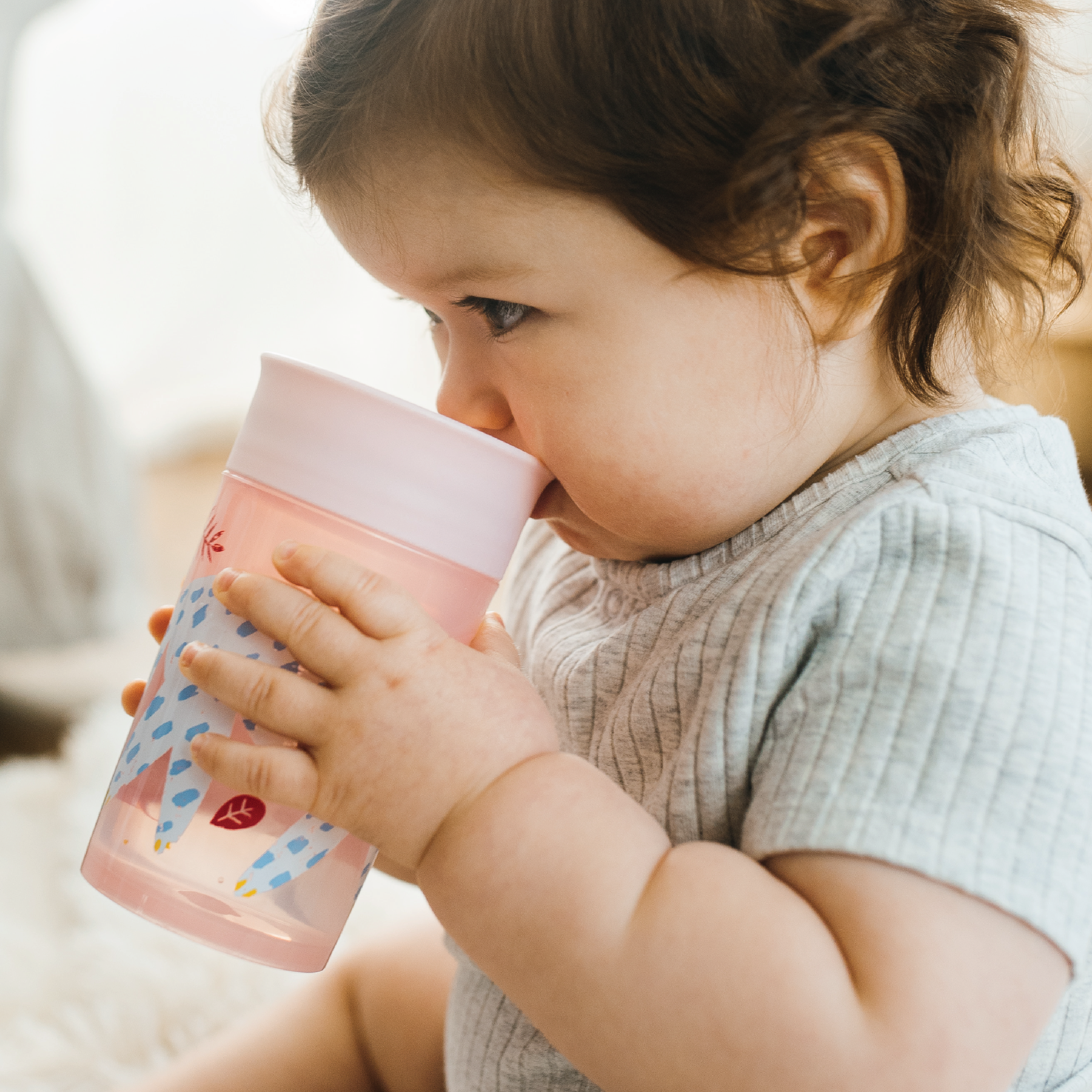 Dr. Brown's Smooth Wall Cheers 360 Cup, Rosa, 300 ml