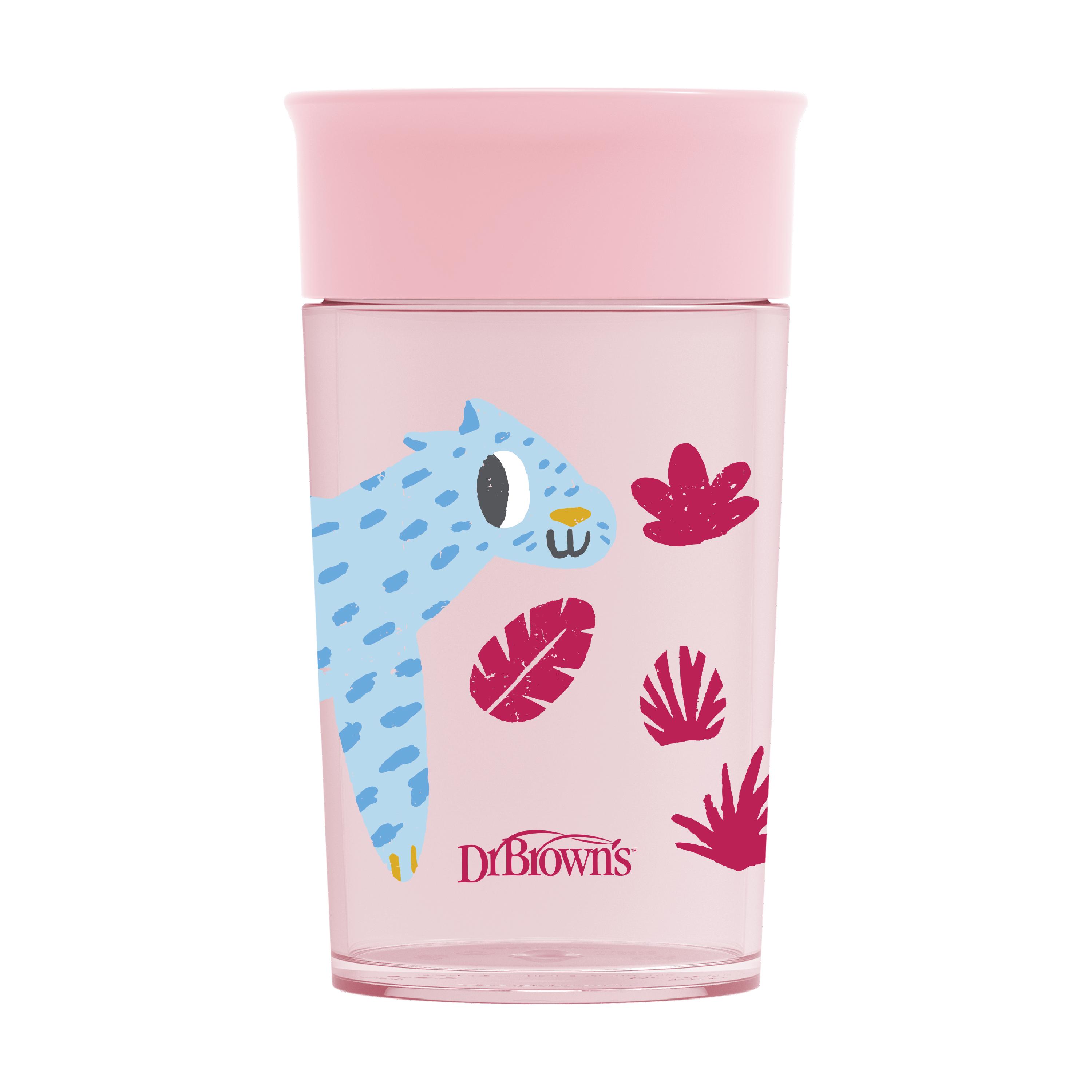 Dr. Brown's Smooth Wall Cheers 360 Cup, Rosa, 300 ml
