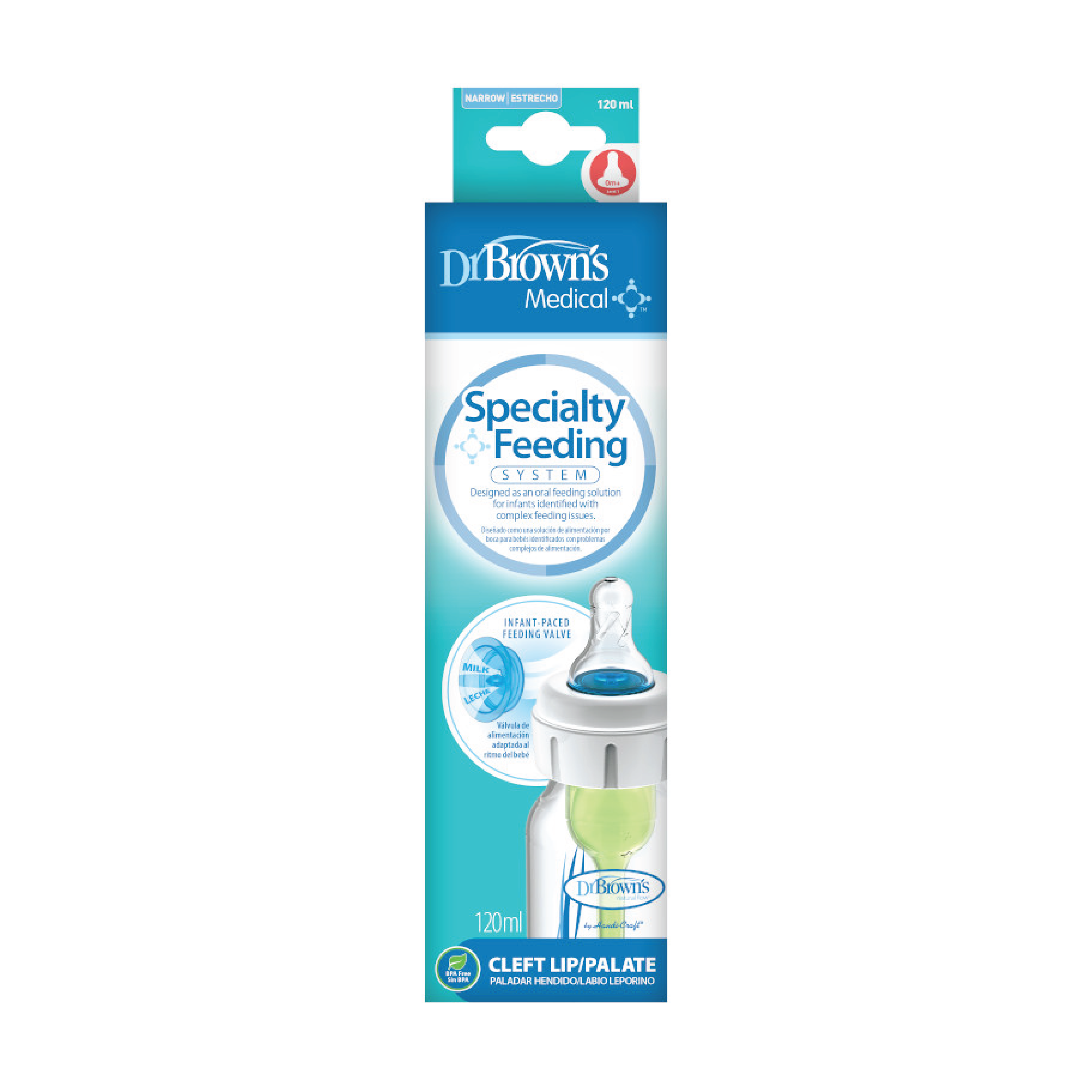 Dr. Brown's Specialty Feeding System Tåteflaske, 120 ml