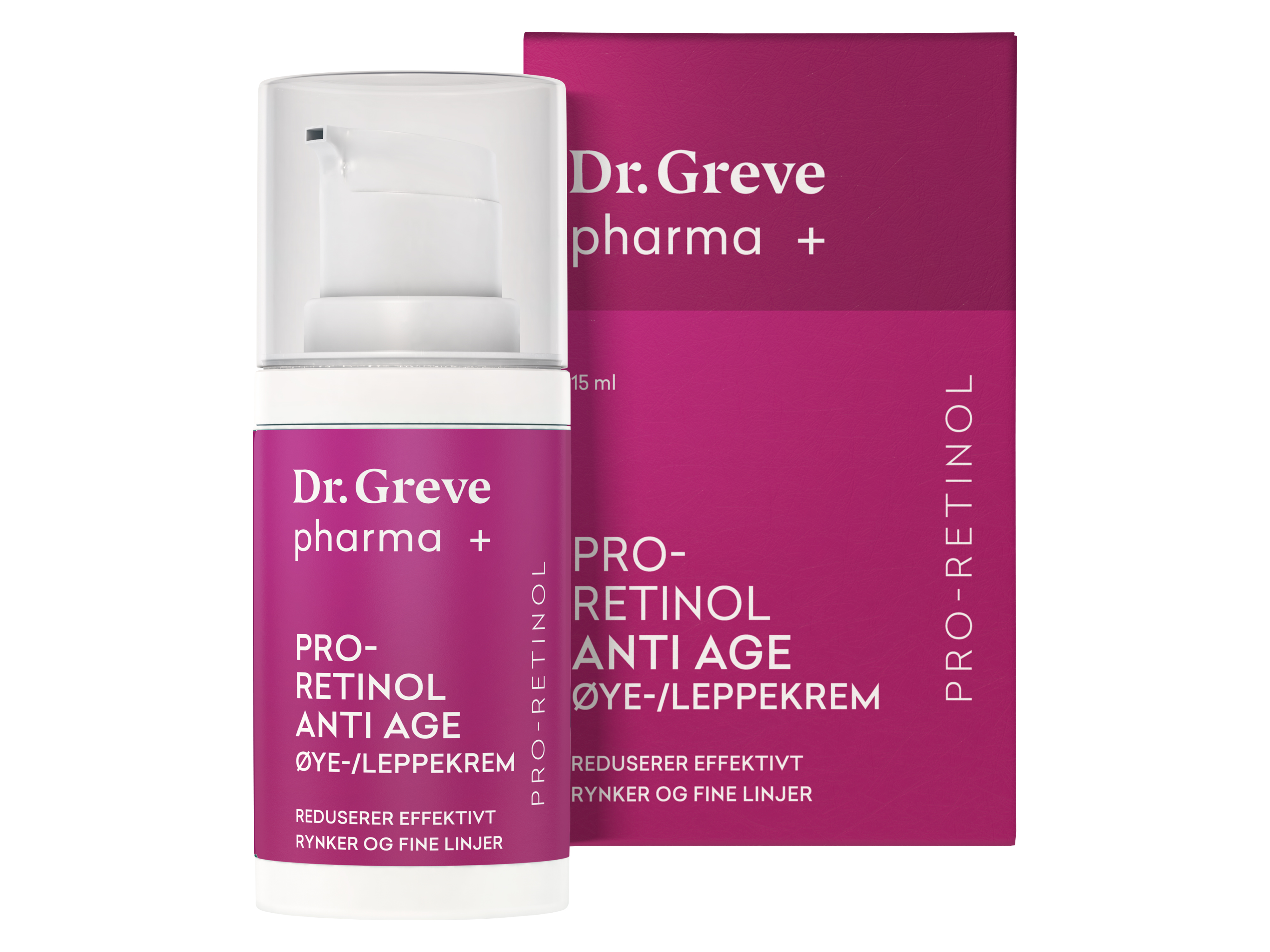 Dr. Greve Pharma Pro-Retinol Anti Age Øye-/Leppekrem, 15 ml