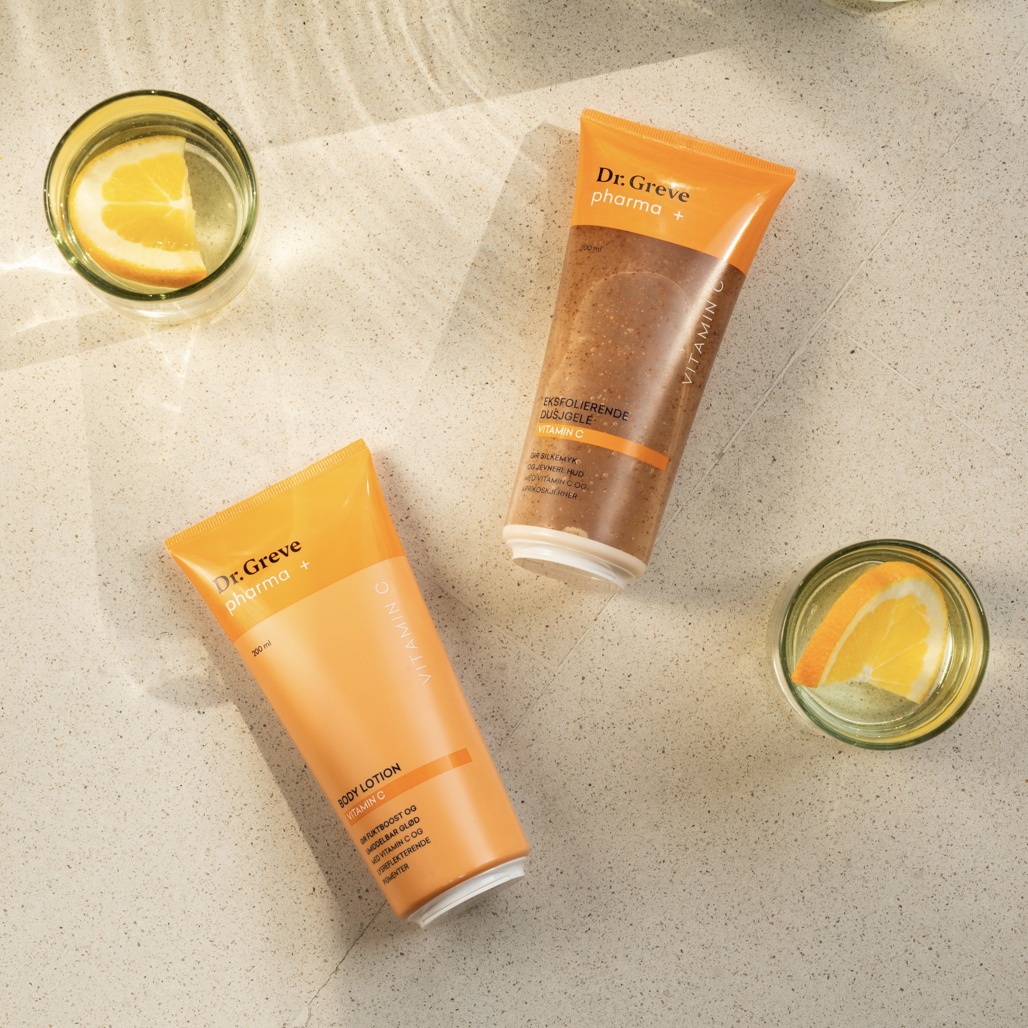 Dr. Greve Pharma Vitamin C Eksfolierende Dusjgele, 200 ml