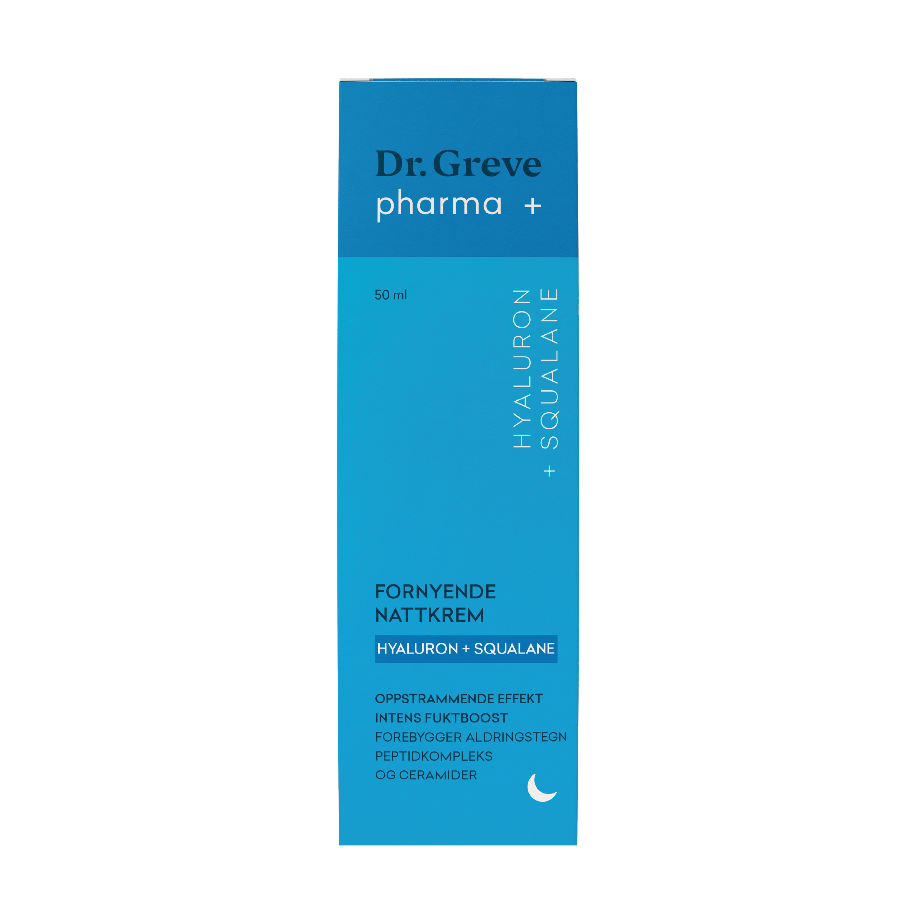 Dr. Greve Pharma Hyaluron + Squalane Fornyende Nattkrem, 50 ml