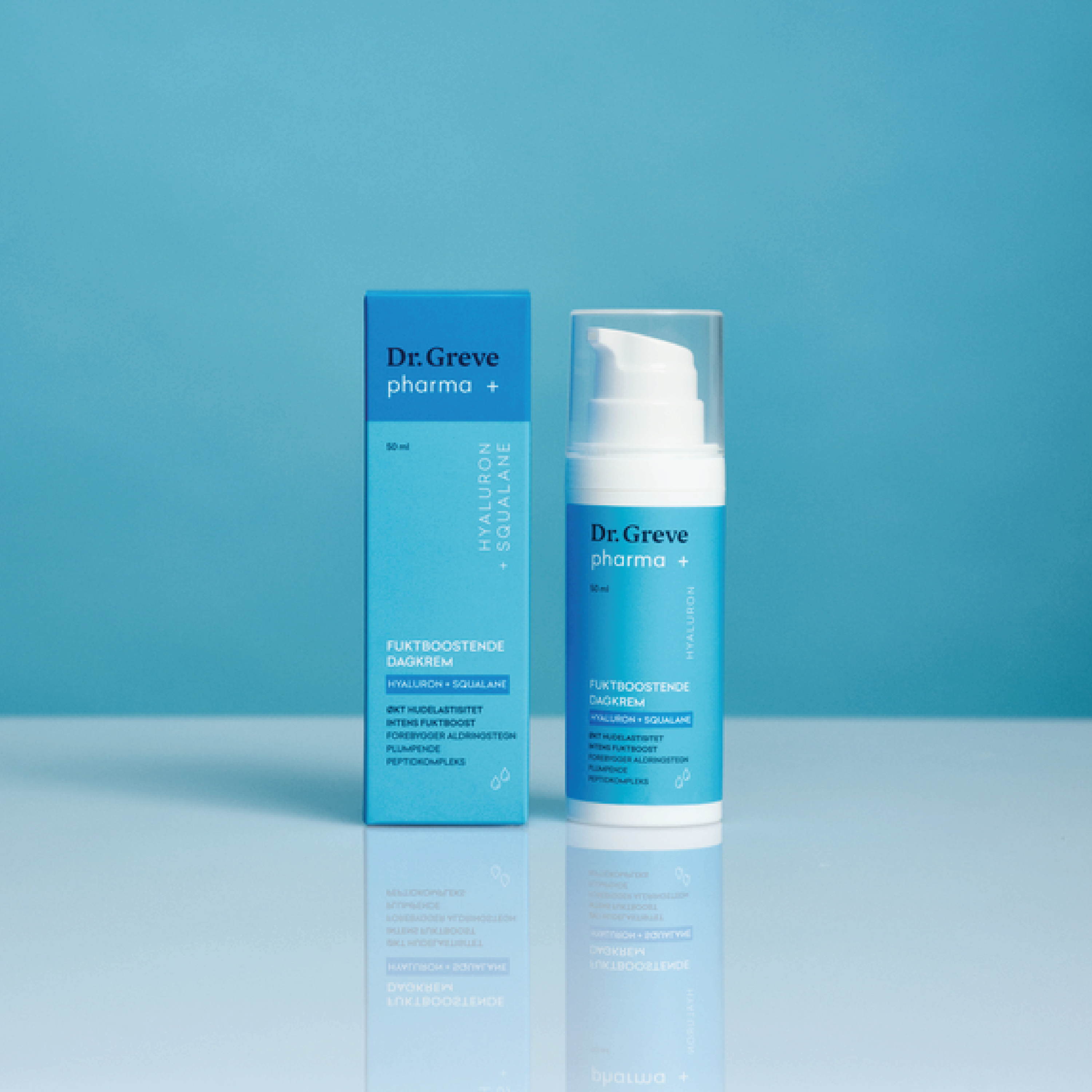 Dr. Greve Pharma Hyaluron + Squalane Fuktboostende Dagkrem, 50 ml