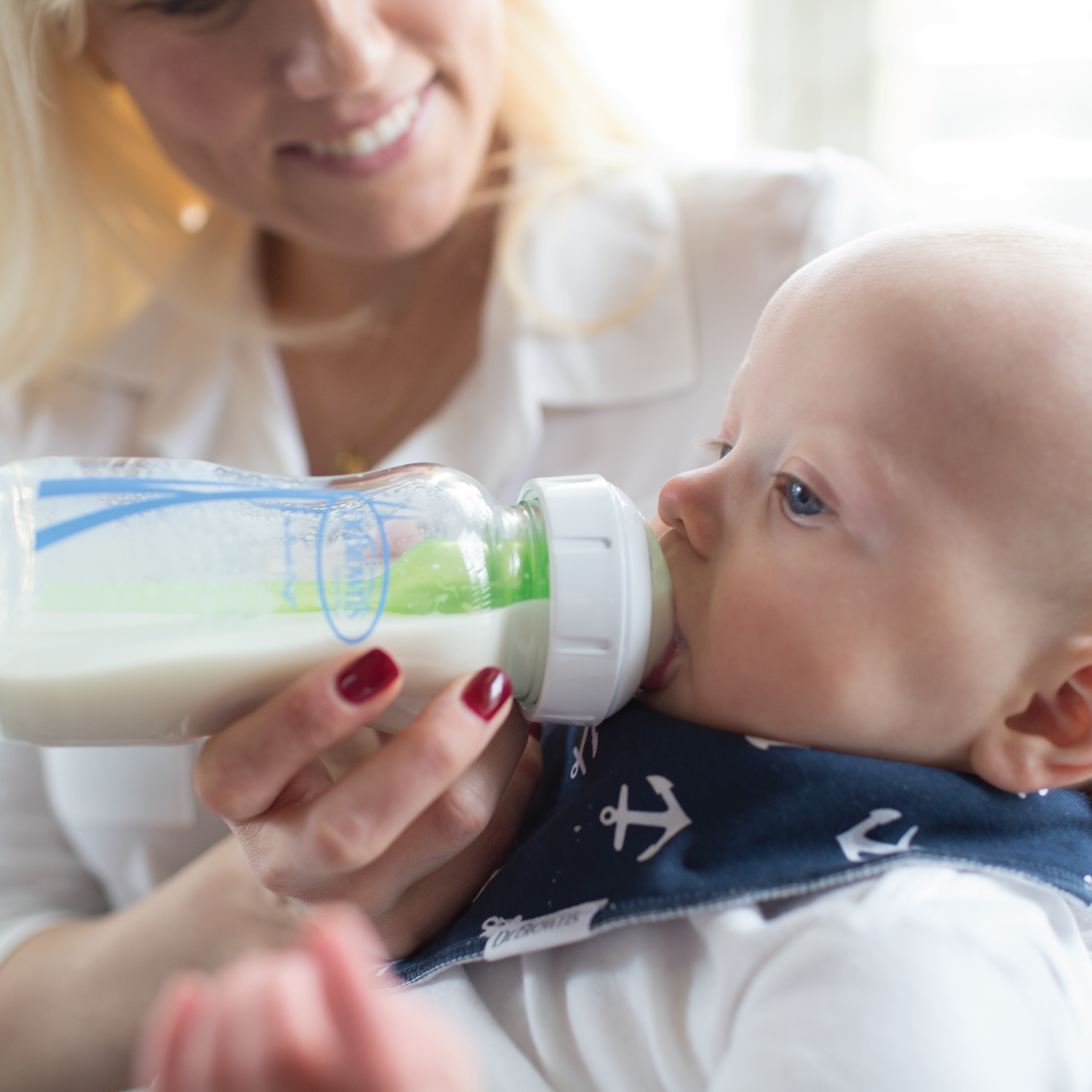 Dr. Brown's Antikolikk Wideneck Tåteflaske Glass, 2 x 270 ml