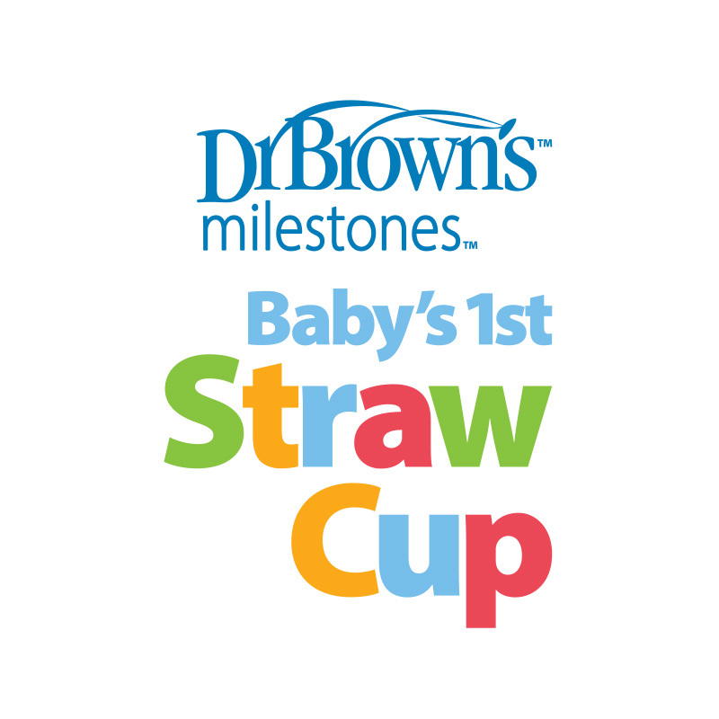 Dr. Brown's Baby`s First Straw Cup, Blå, 270 ml