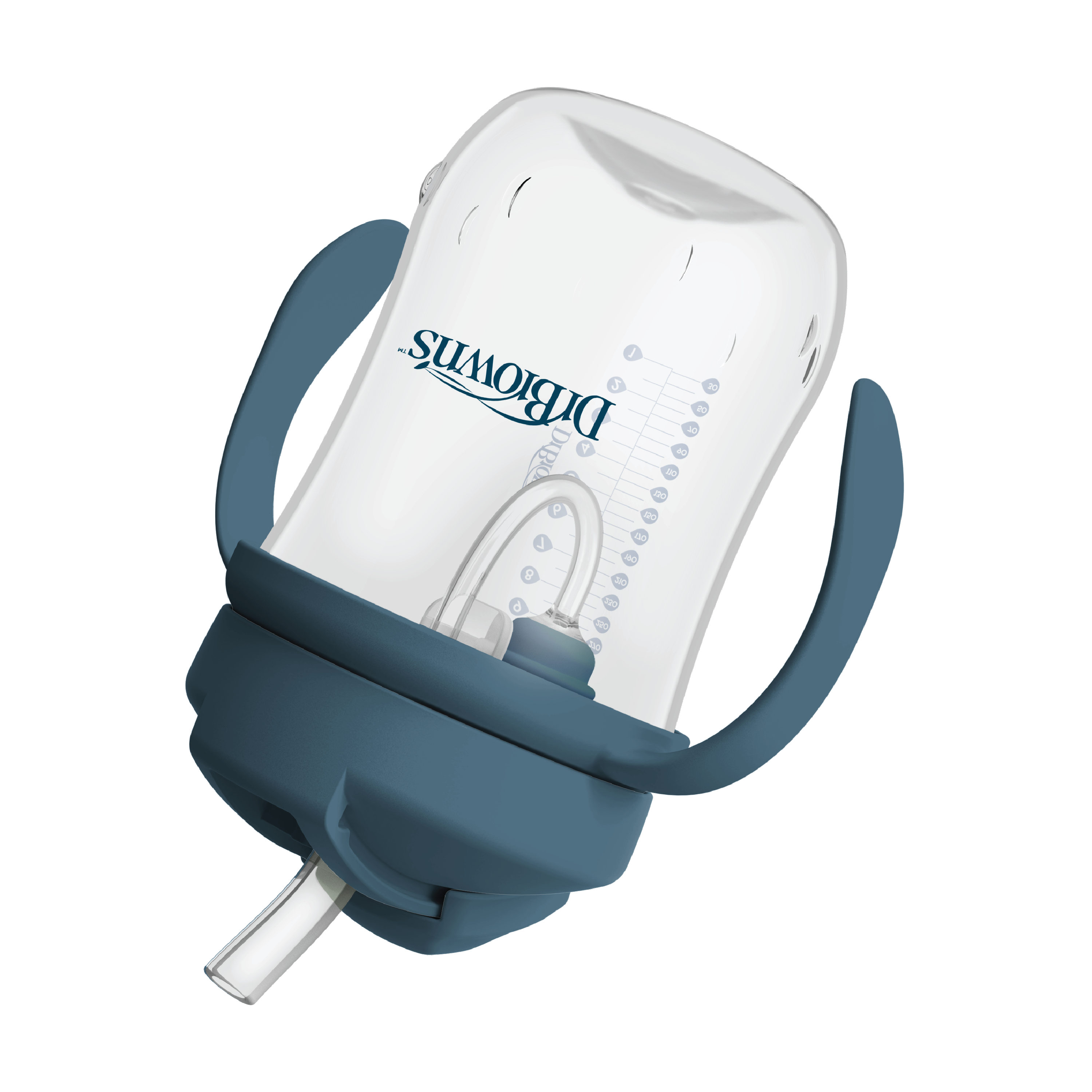 Dr. Brown's Baby`s First Straw Cup, Blå, 270 ml