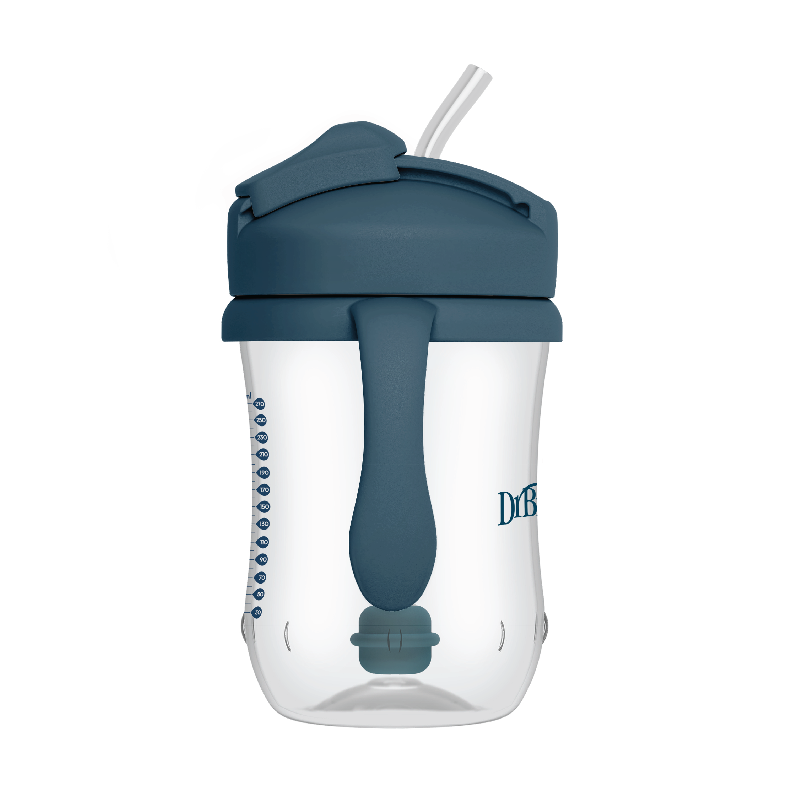 Dr. Brown's Baby`s First Straw Cup, Blå, 270 ml