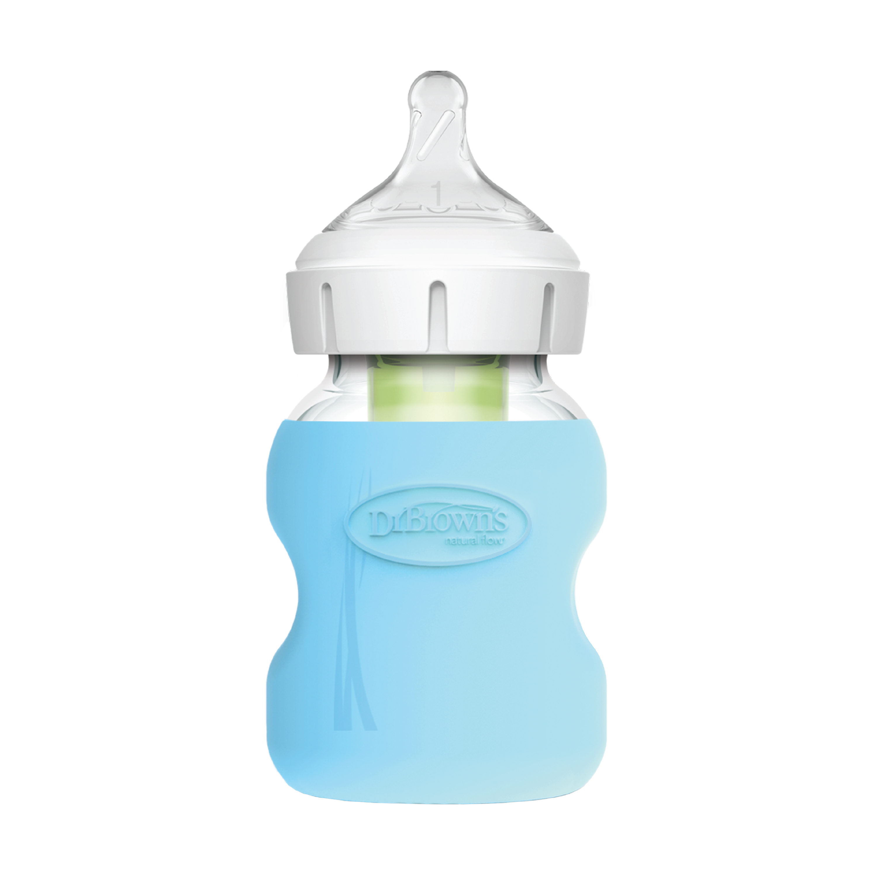 Dr. Brown's Beskyttelsestrekk Til Glassflaske, Blå, 1 stk.