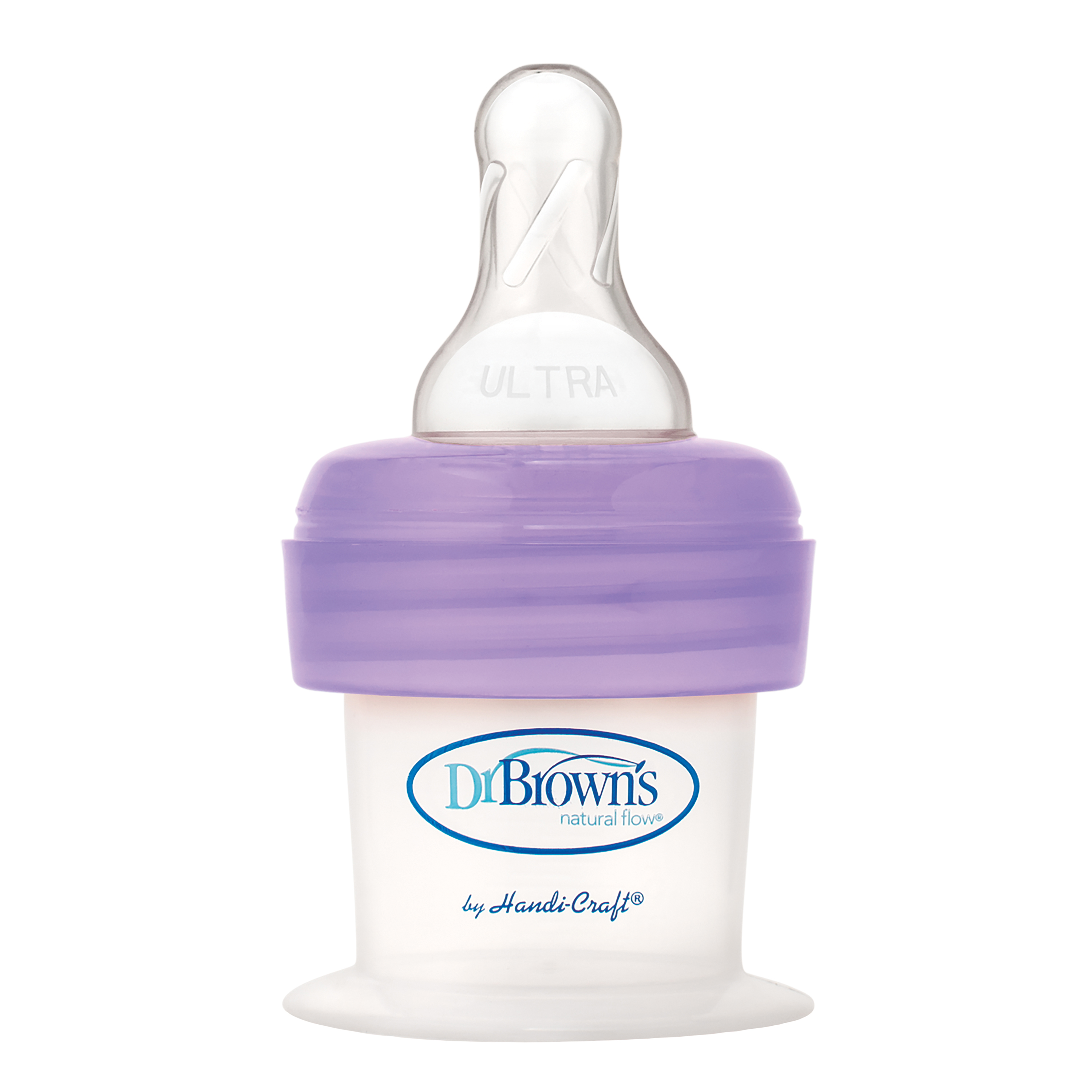 Dr. Brown's DrBrown First Feeder Prematur 15cl, m/ Ultra Preemie Nipple, 15 ml, lilla, 1 stk.