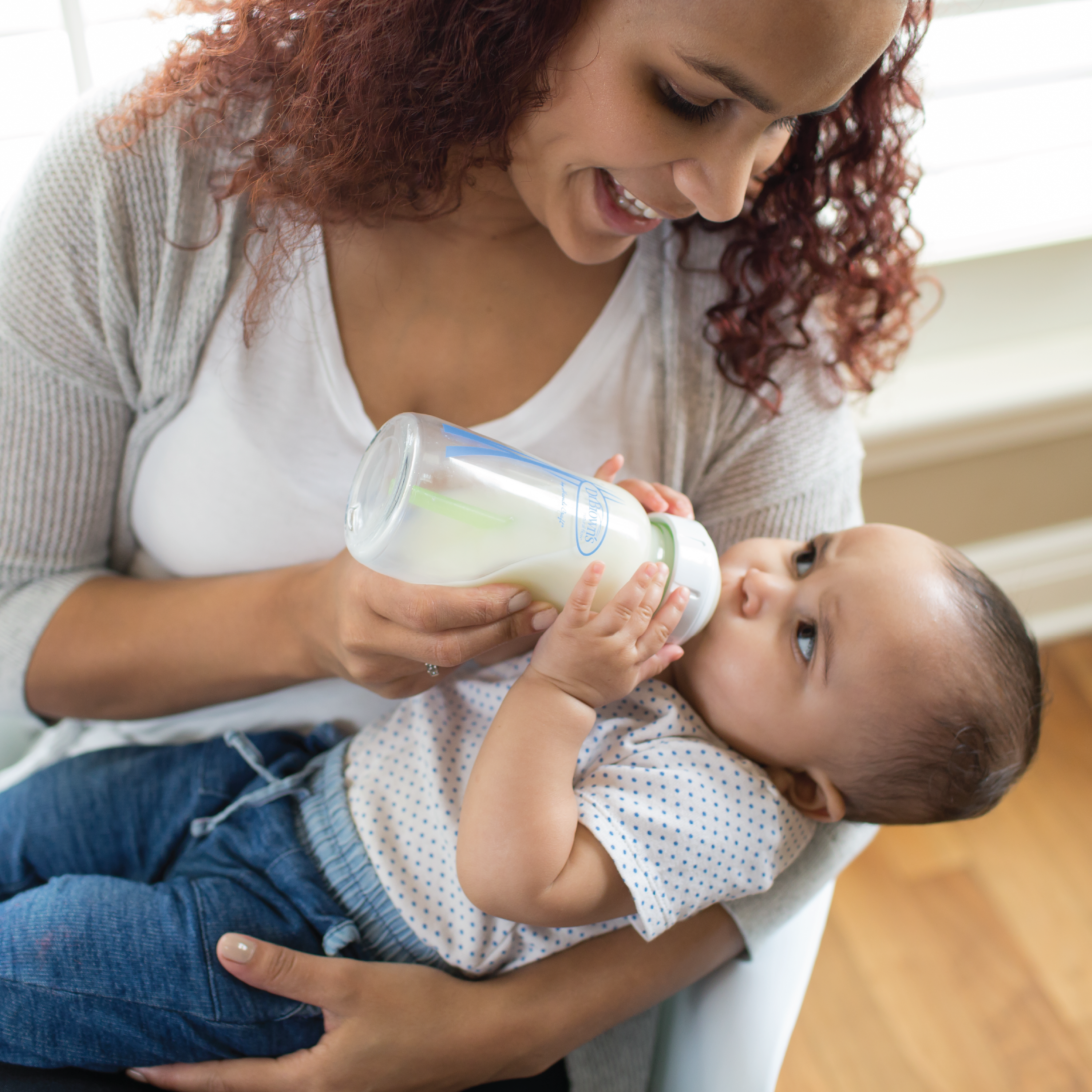 Dr. Brown's Antikolikk Wideneck Tåteflaske Glass, 270 ml