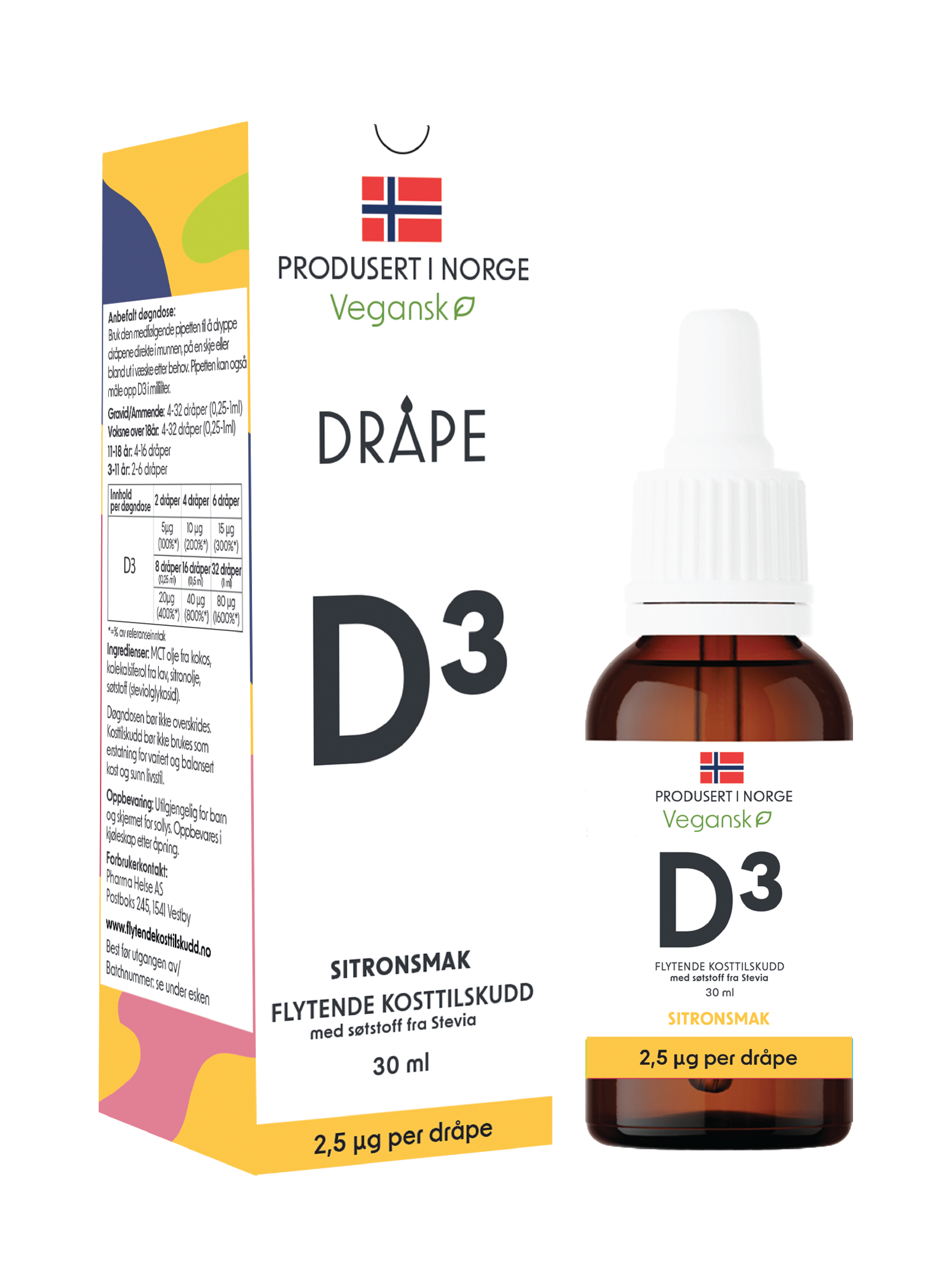 Dråpe D3-vitamindråper, 30 ml
