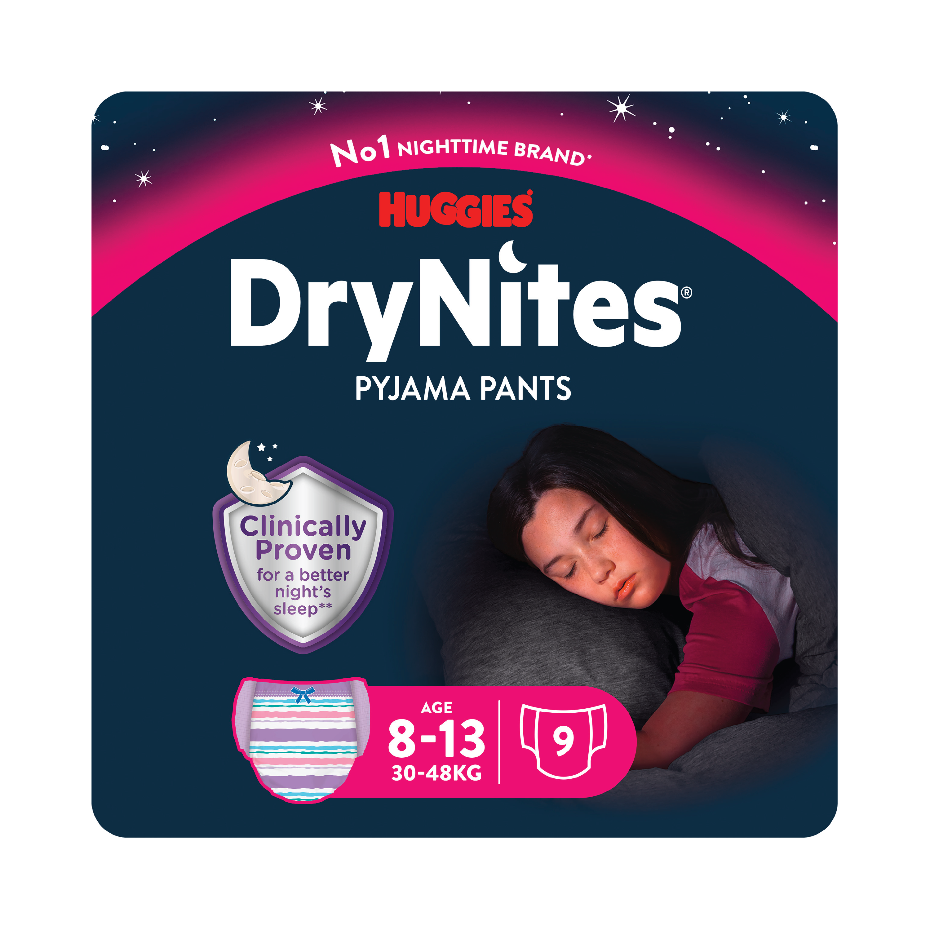 Drynites Bleie jente 8-15år, 9 stk