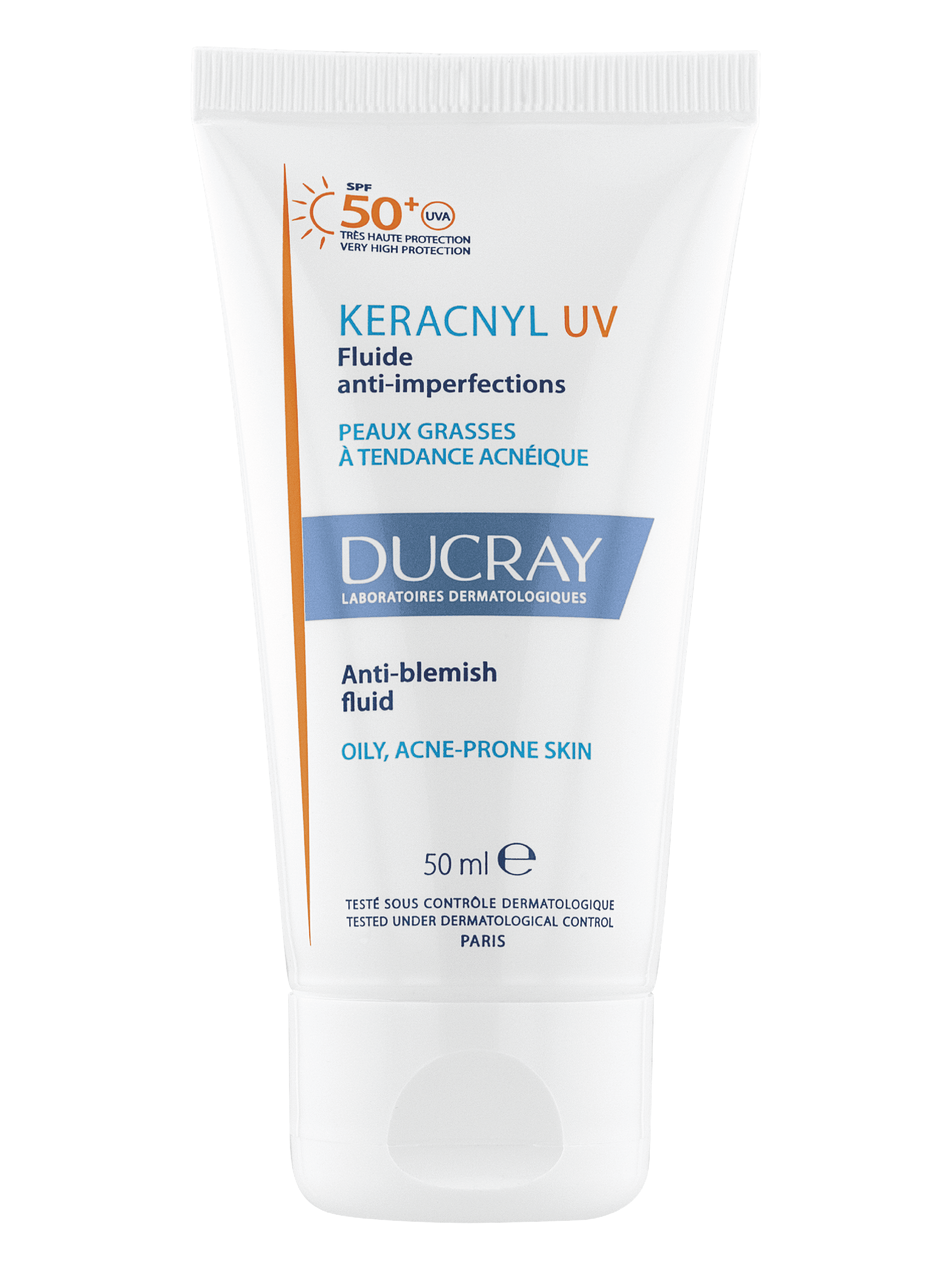 Ducray Keracnyl UV50 Fluid SPF50+, 50 ml