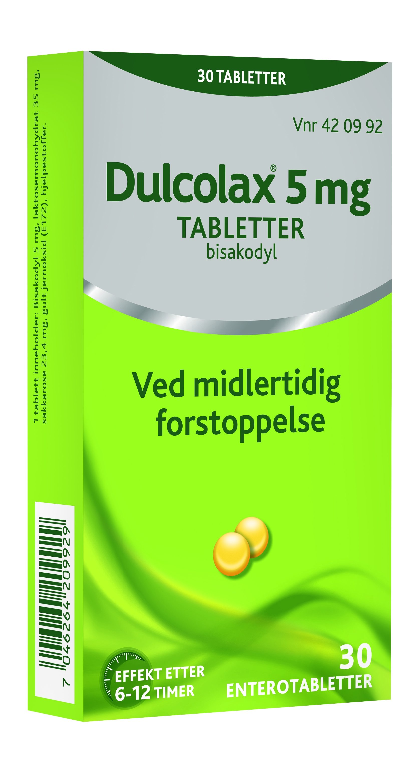 Dulcolax Enterotabletter 5mg, 30 stk.