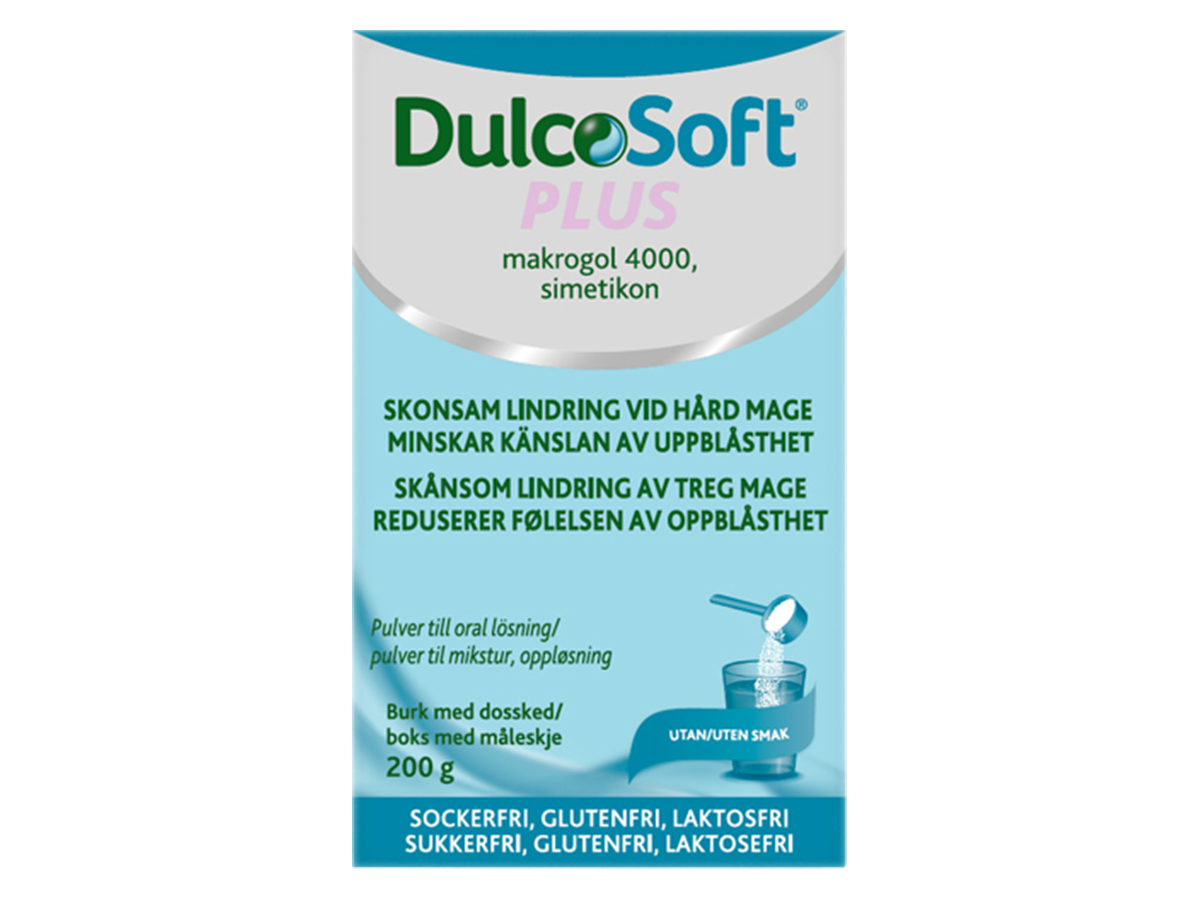 Dulcosoft Plus, pulver til oppløsning, 200 gram