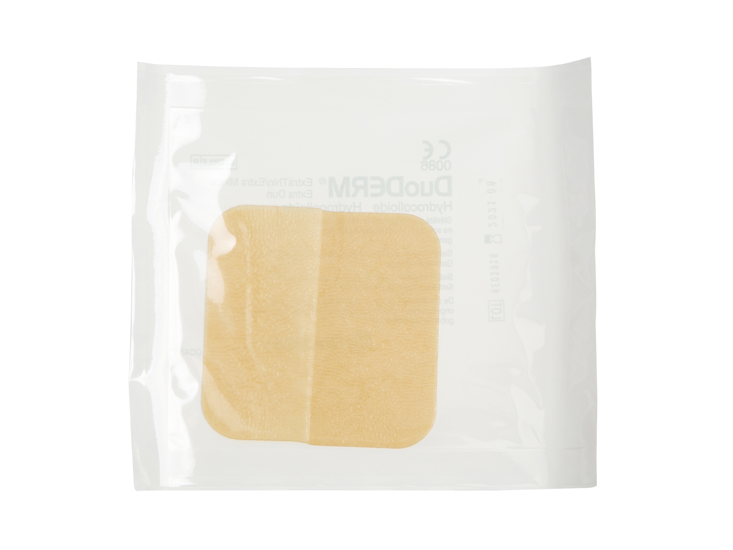 Duoderm Ekstra tynn bandasje 7,5x7,5 cm, 5 stk.