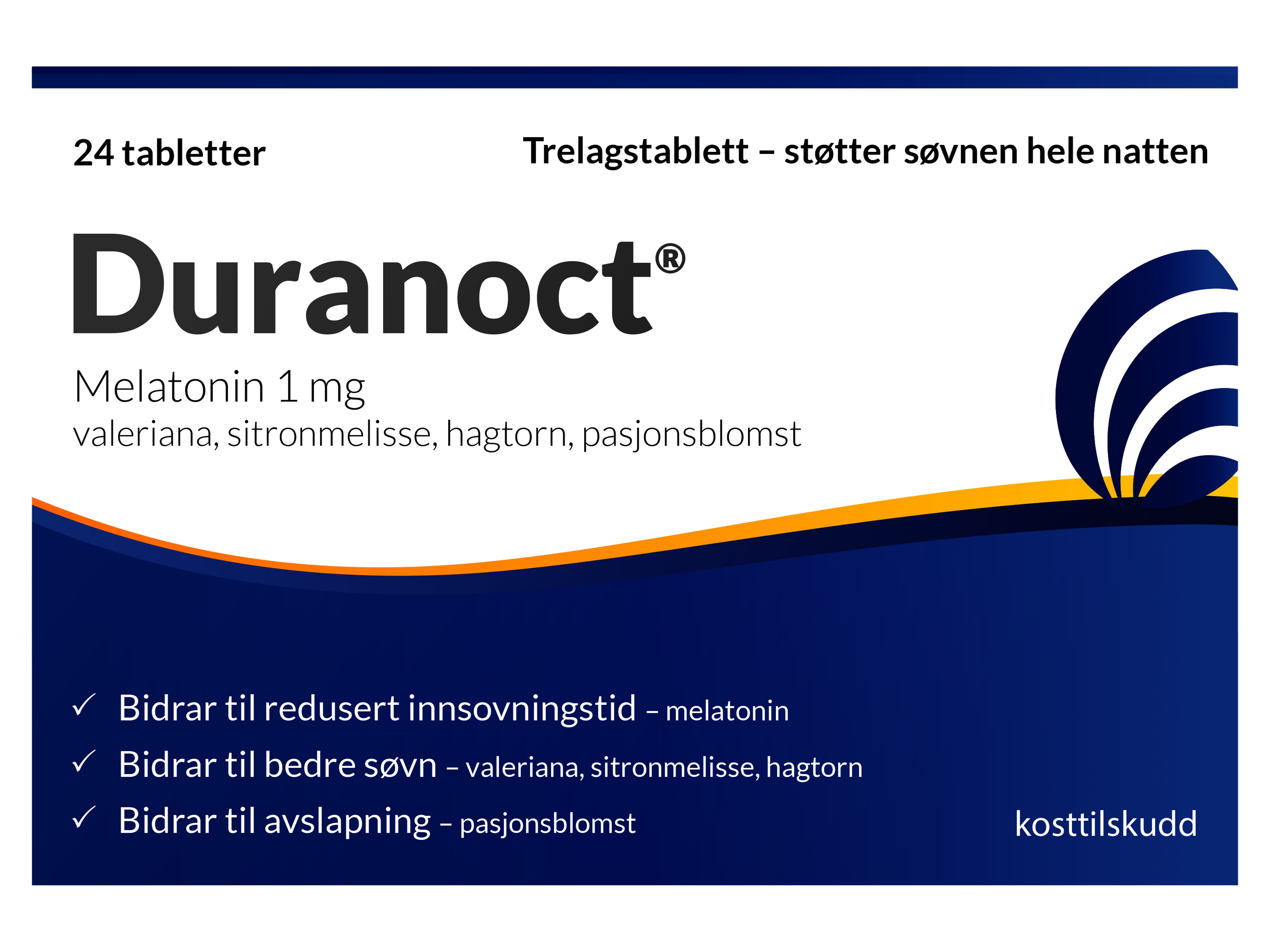 Duranoct melatonin, 30stk