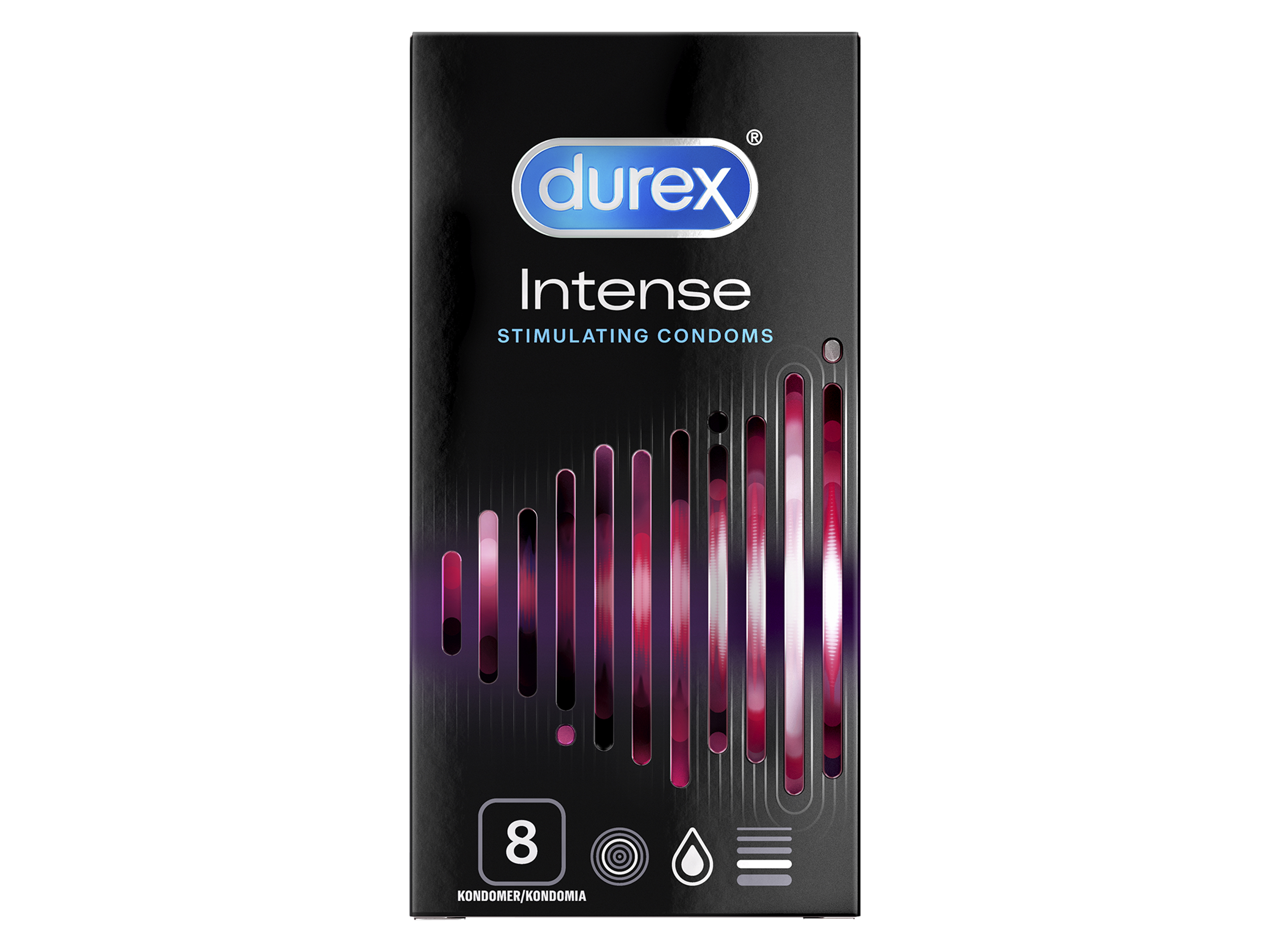 Durex intense kondom, 8 stk