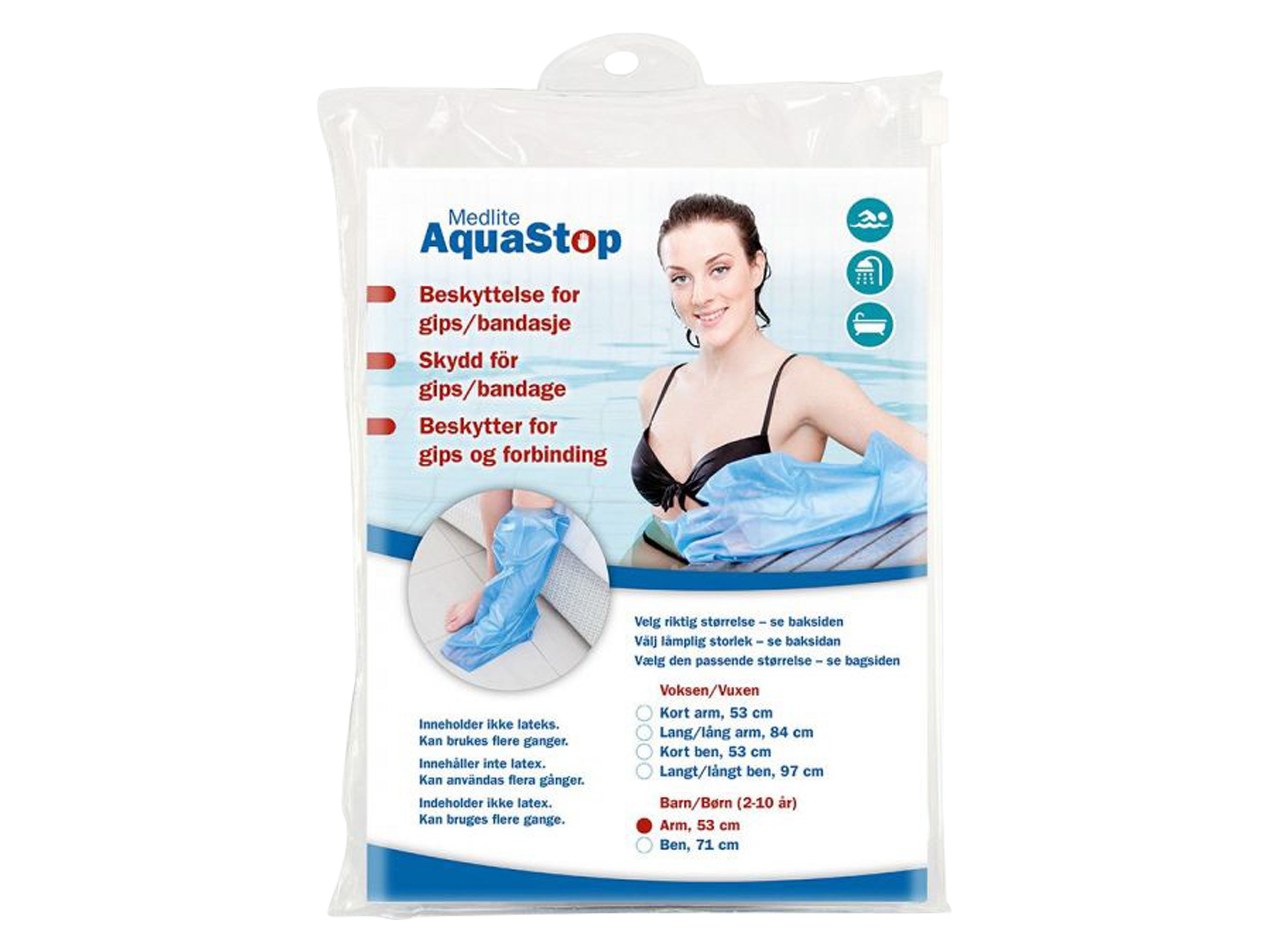 AquaStop Dusjbeskyttelse, Til barn, til arm, 1 stk.