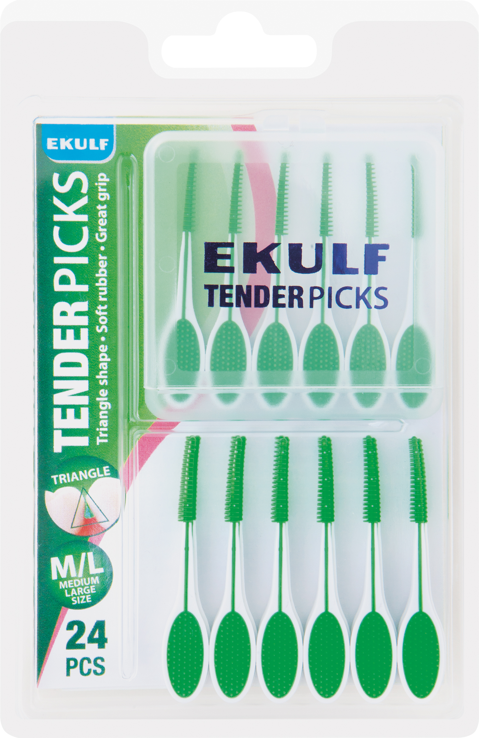 Ekulf TenderPicks, M/L, 24 stk.