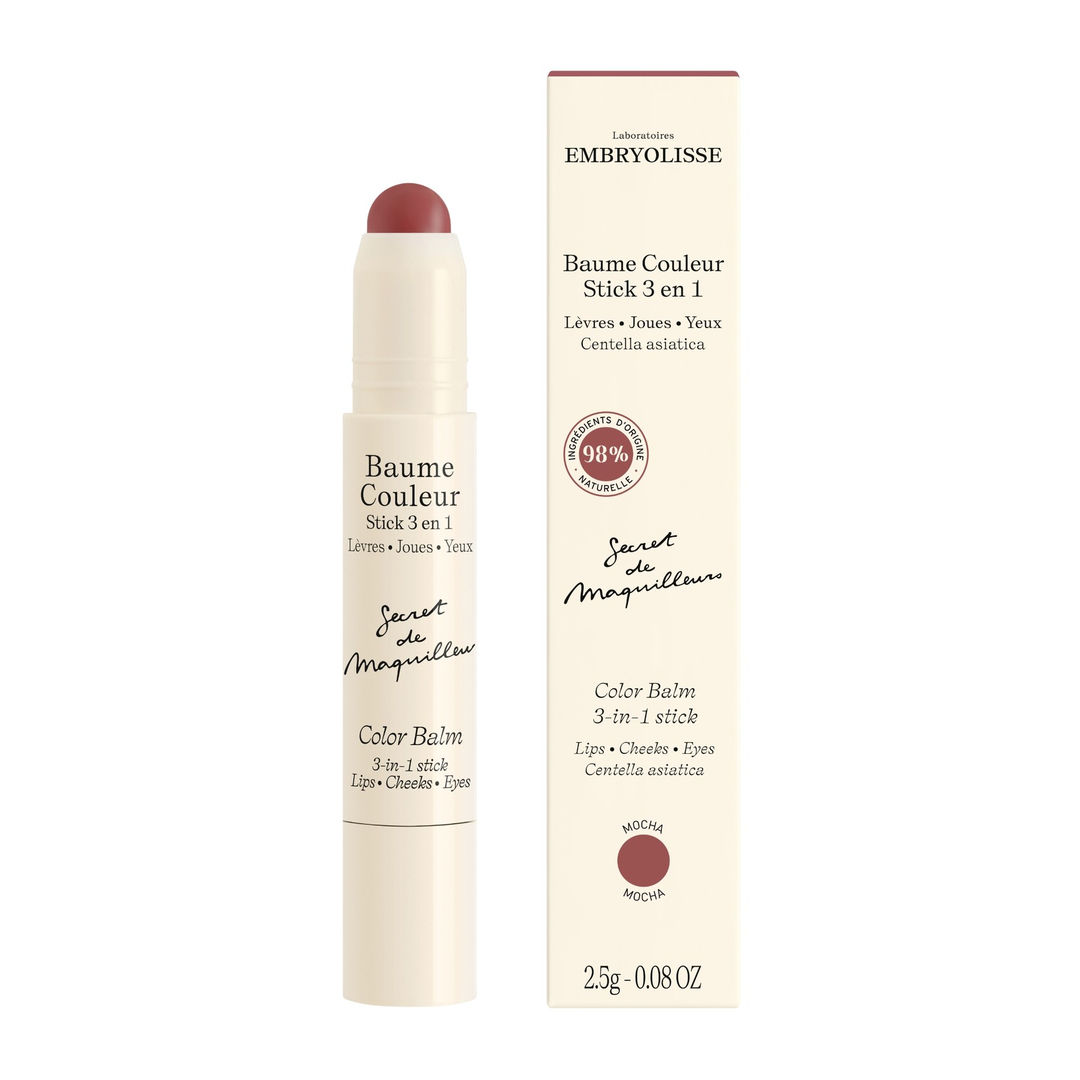 Embryolisse Color Balm 3-In-1 Stick, Mocha, 2,5 g
