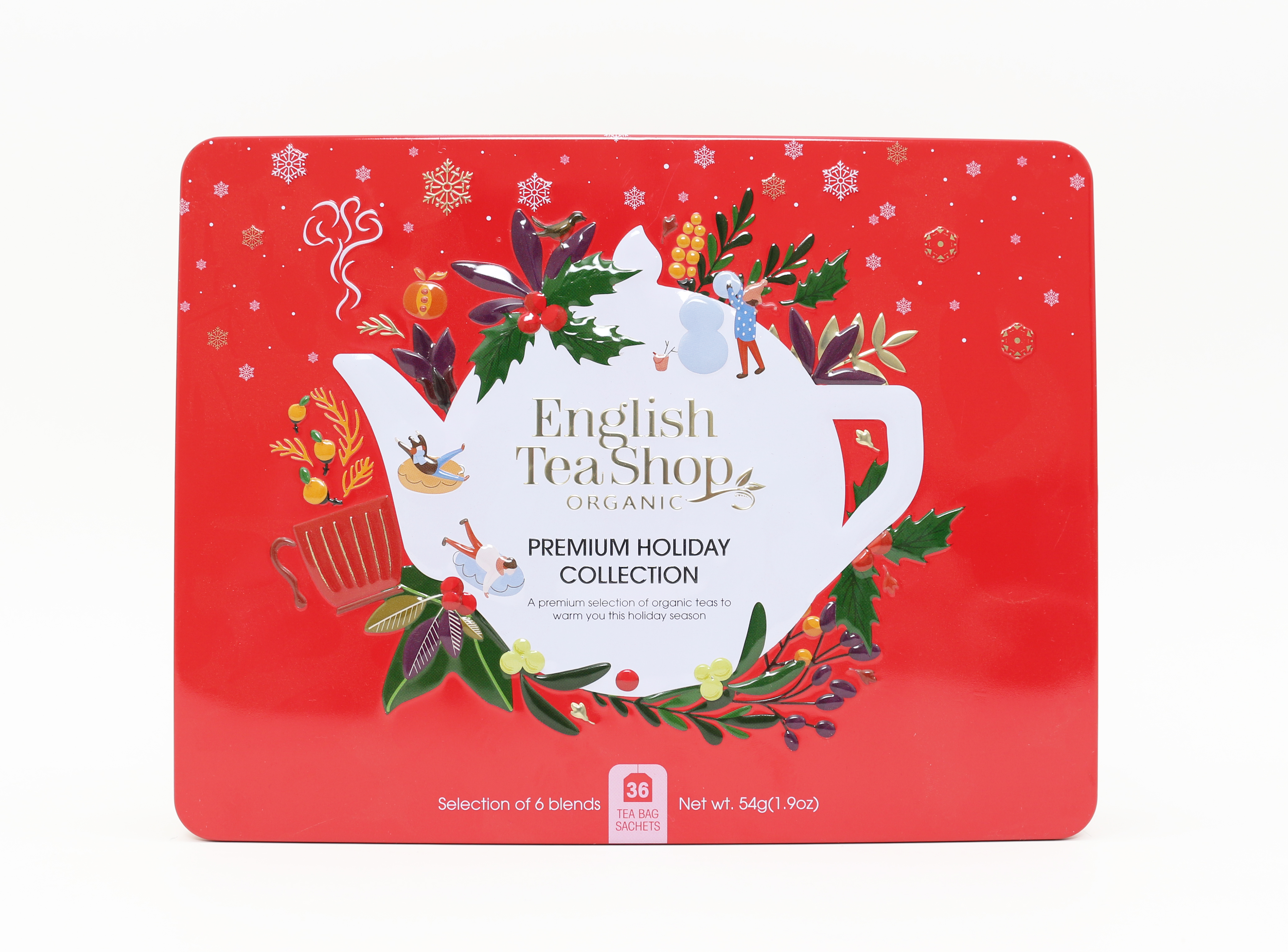 English Teashop English Tea Shop Premium Holiday Tinn, 36 stk.