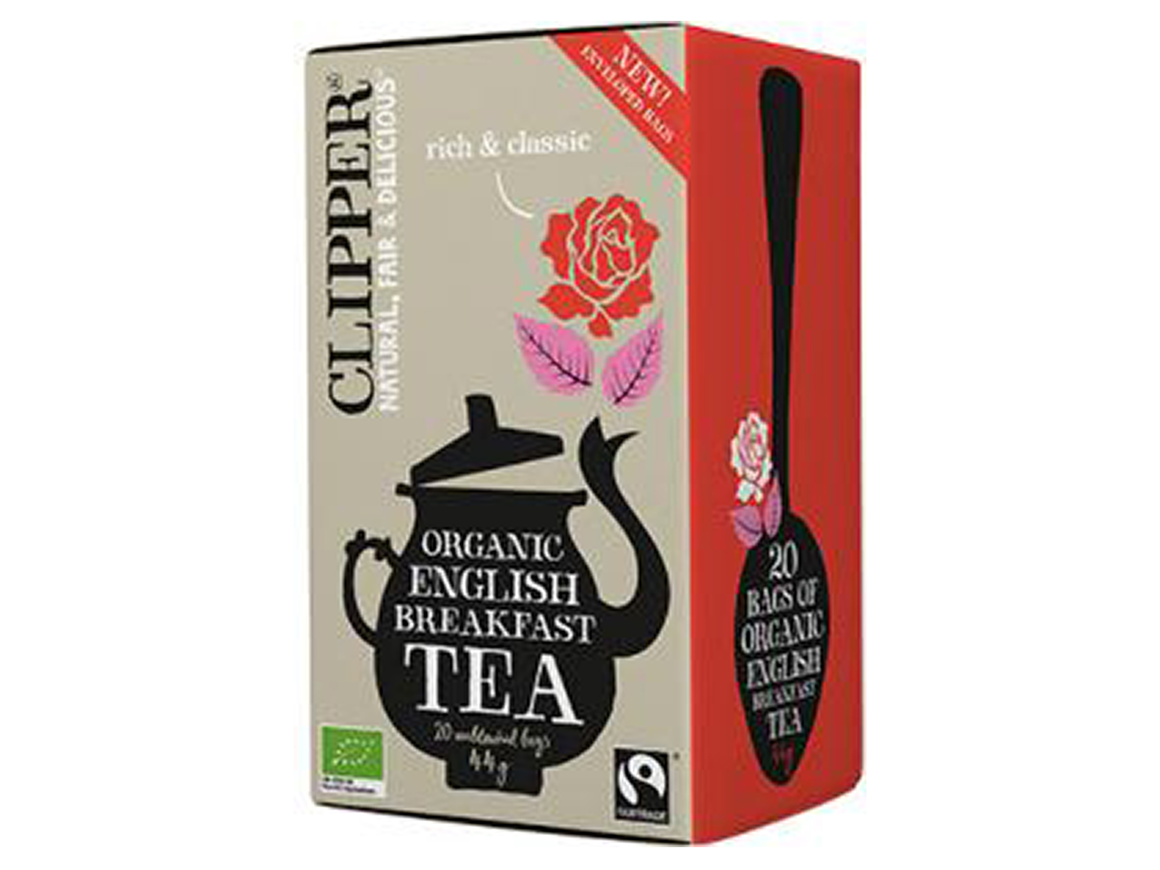 Clipper English Breakfast Tea, 20 poser økologisk te
