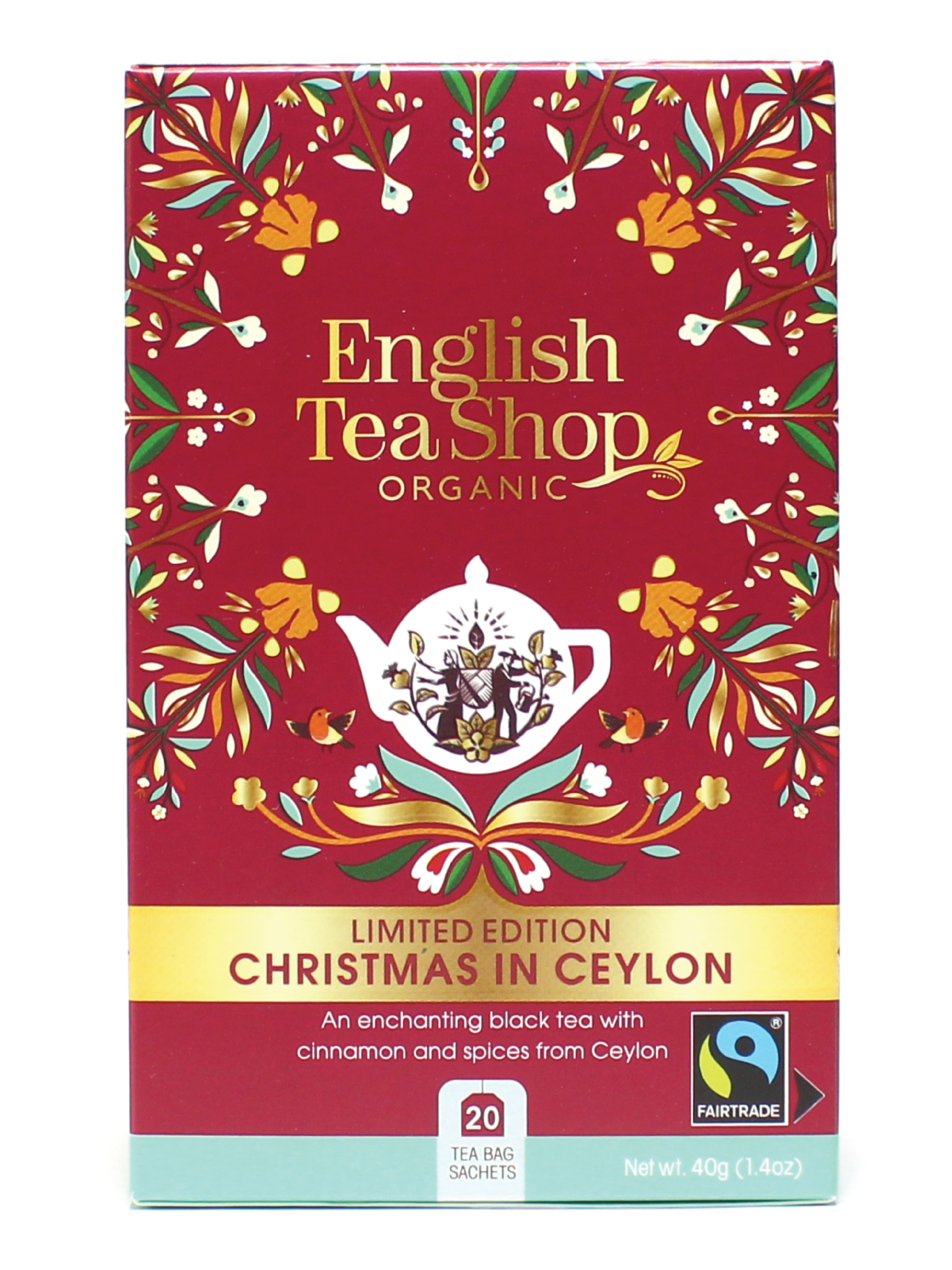 English Tea Shop Christmas In Ceylon Te, 20 stk.